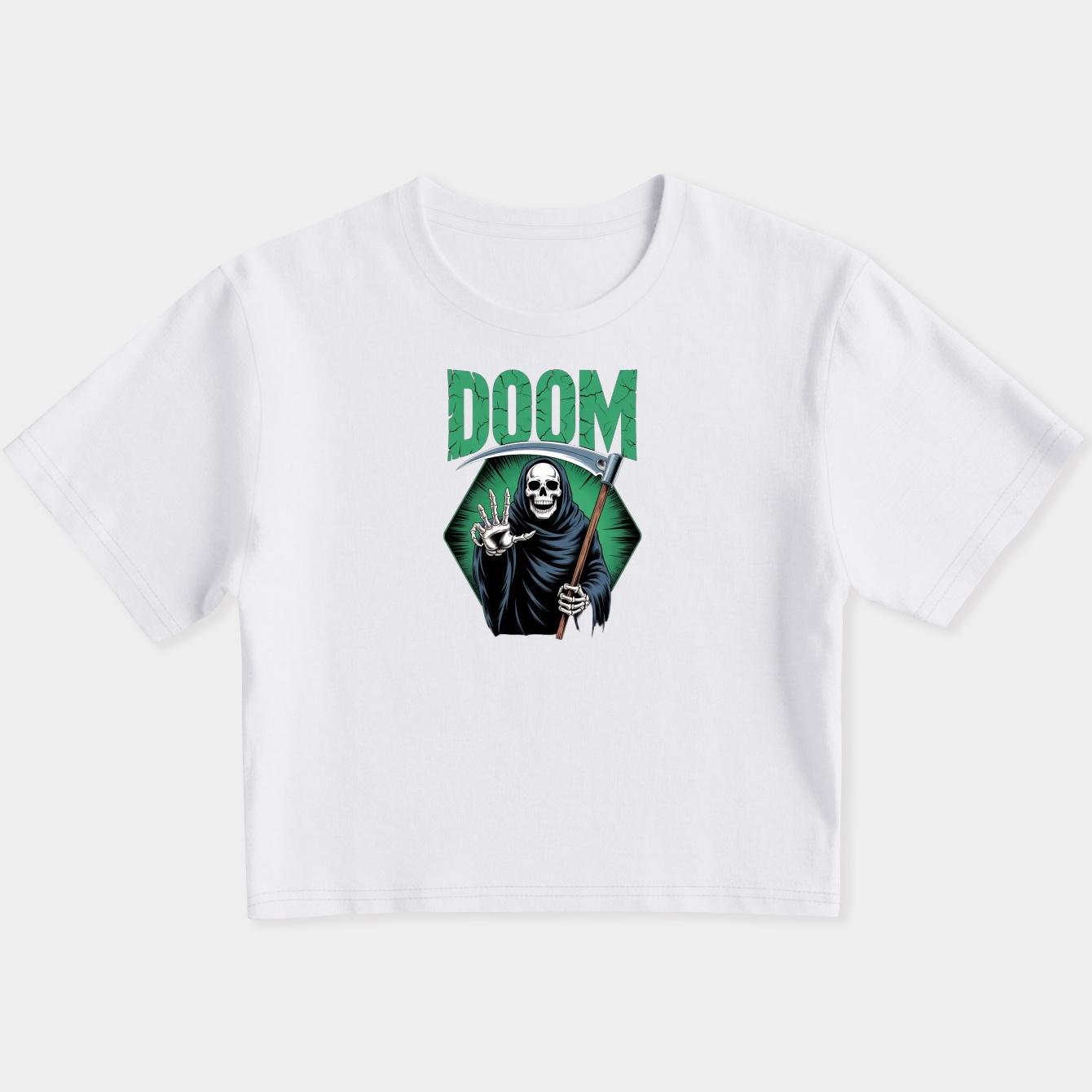 DOOM FIEND Women's Slim Fit Baby Tee