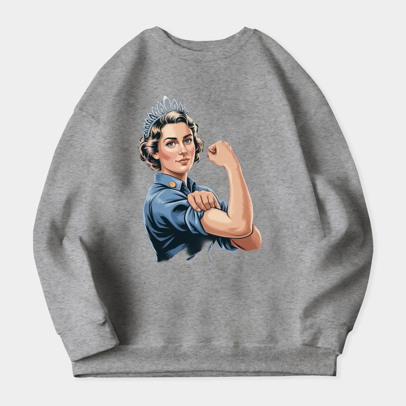 Lizzie the Riveter Women's Crewneck Sweatshirt