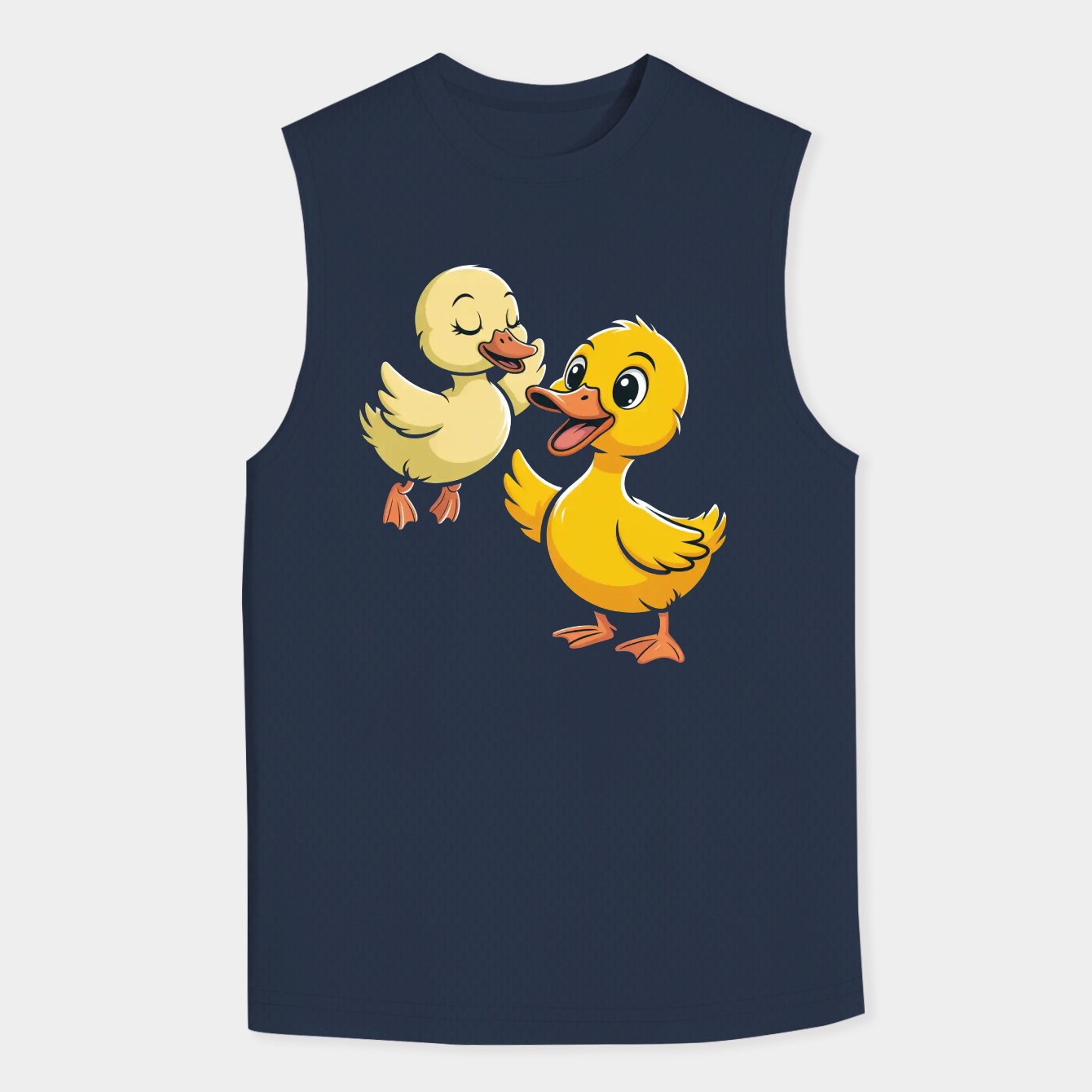 Duckie and Duck: Jumpy Men's Big & Tall Tank Top