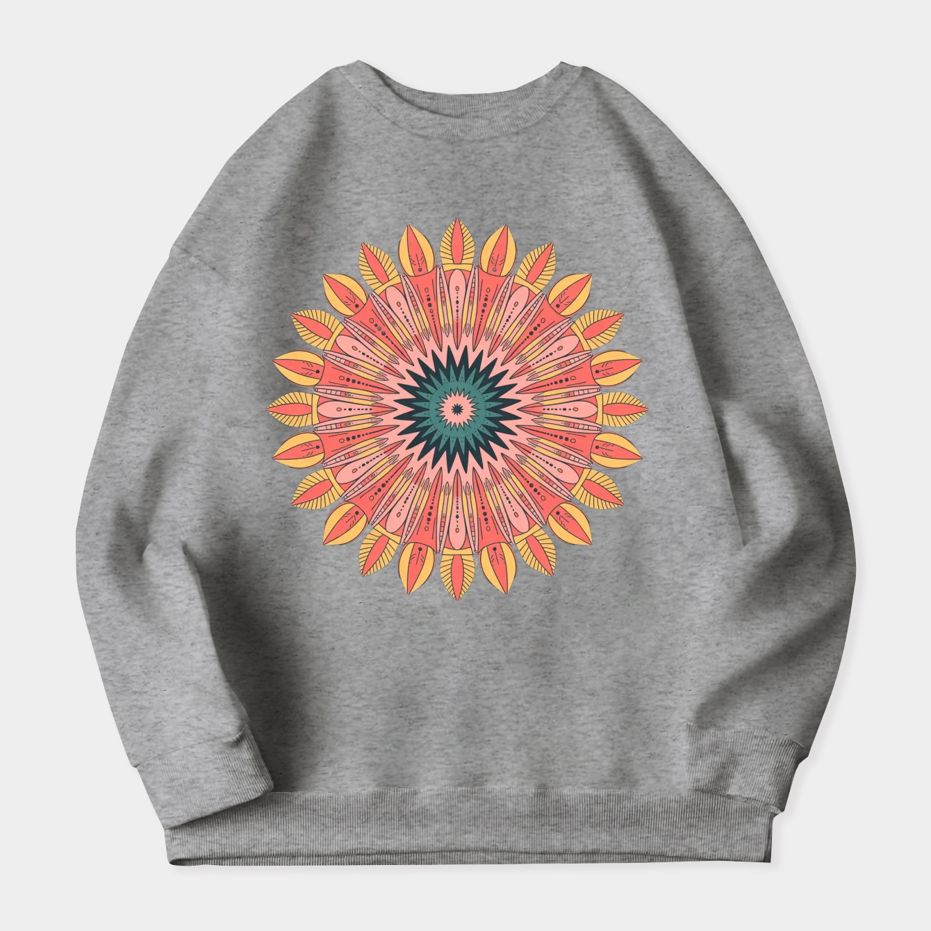 sublime radiant mandala bloom Women's Plus Size Sweatshirt