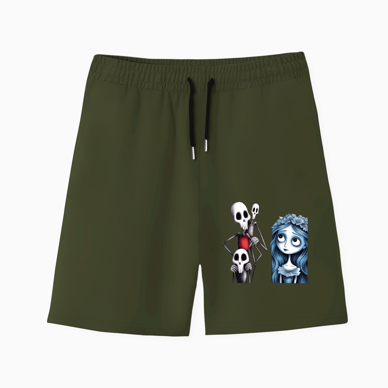 Tim Burton Characters Men's Quick-Dry Athletic Shorts