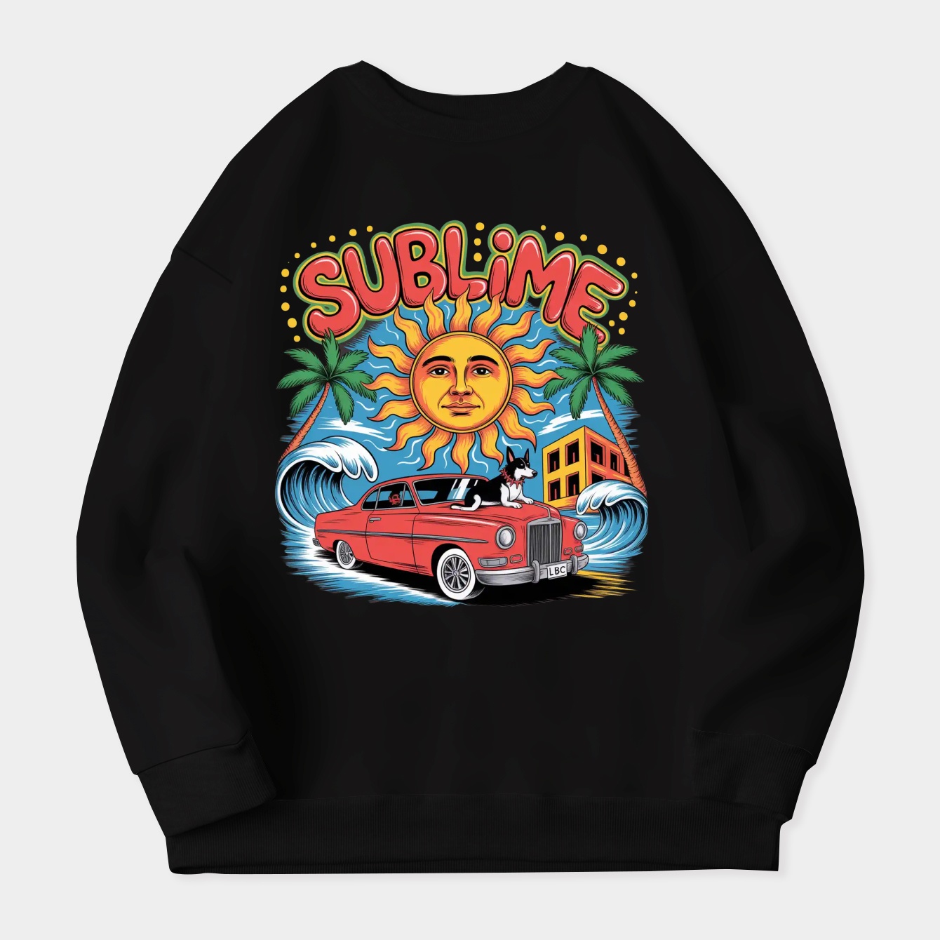 Sublime Red Car Women's Crewneck Sweatshirt