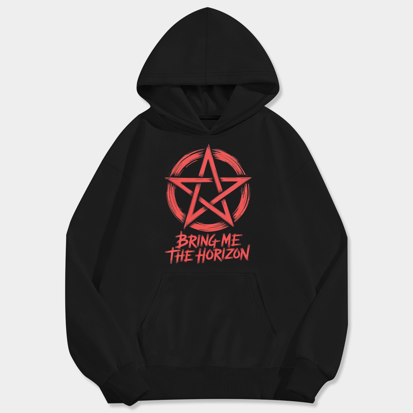 BMTH Paint (Red) Men's Big & Tall Hoodie