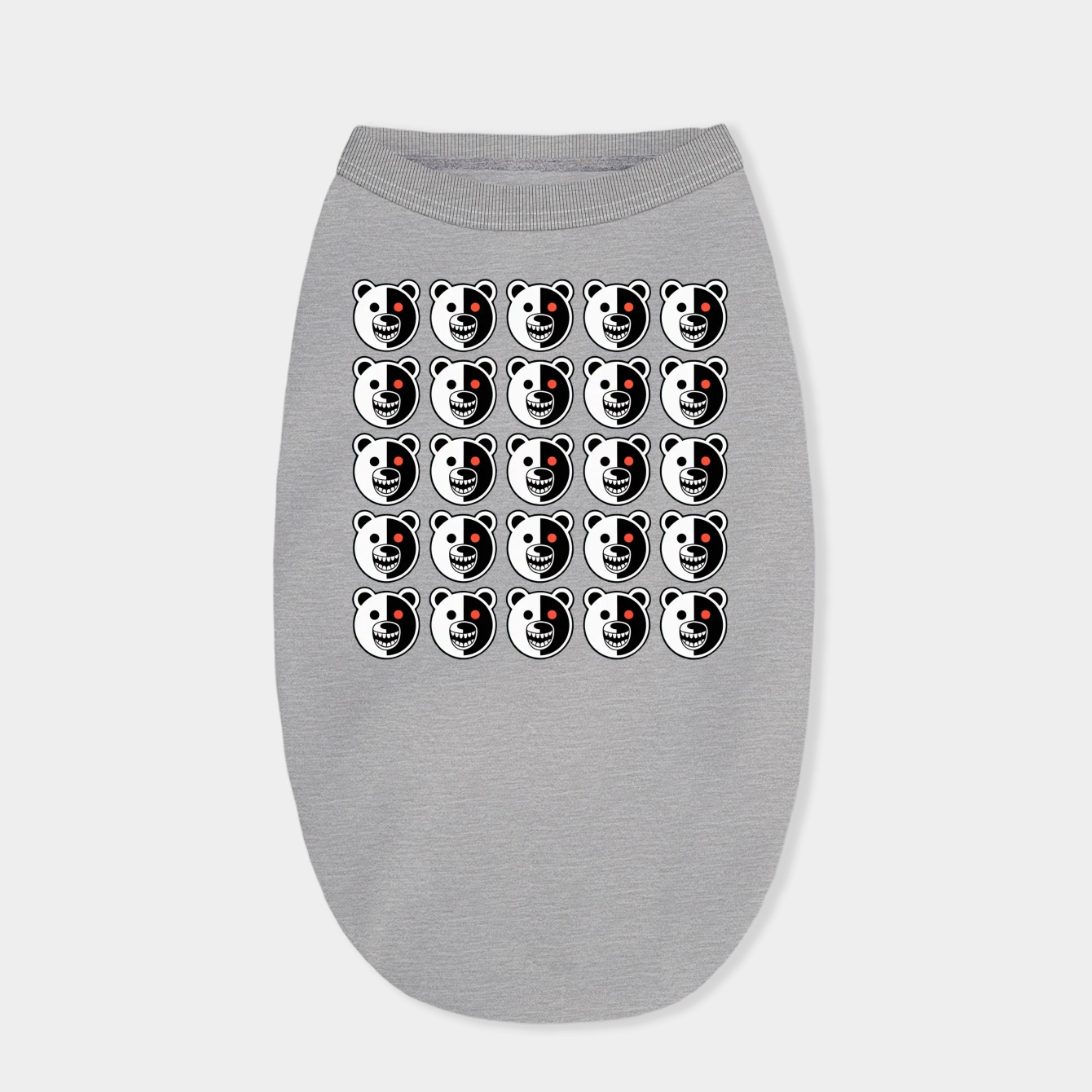 Monokuma Bear Face Pattern Dog Shirt