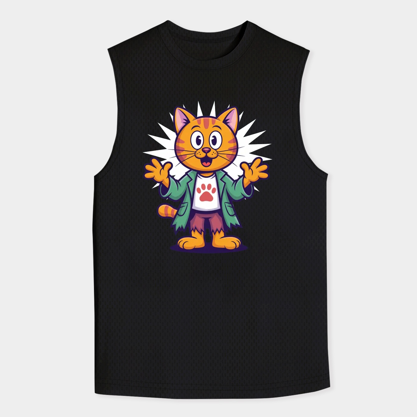 Garfmaeda Men's Big & Tall Tank Top