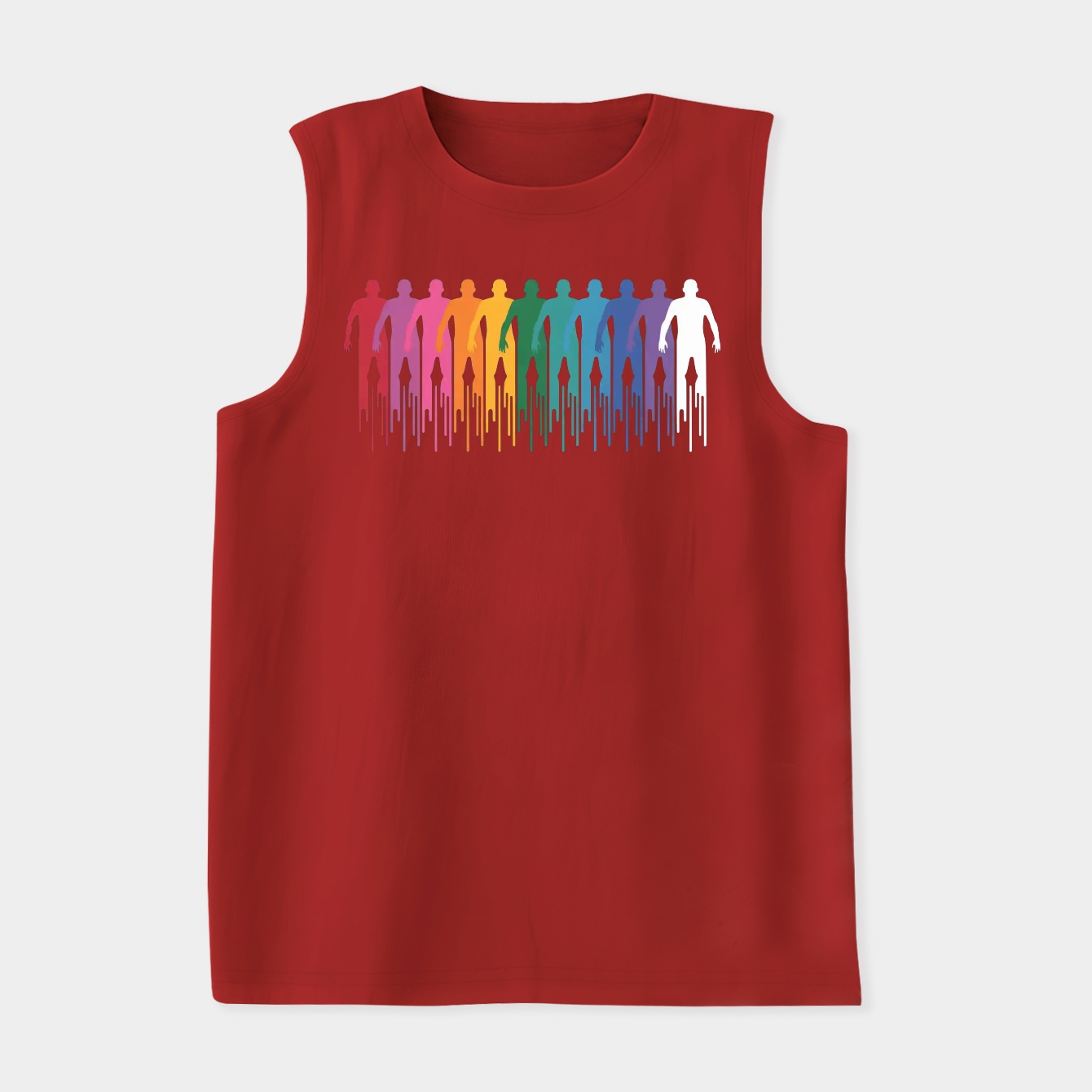Rainbow Zombie Shuffle: Version Two Women's Soft Tank Top
