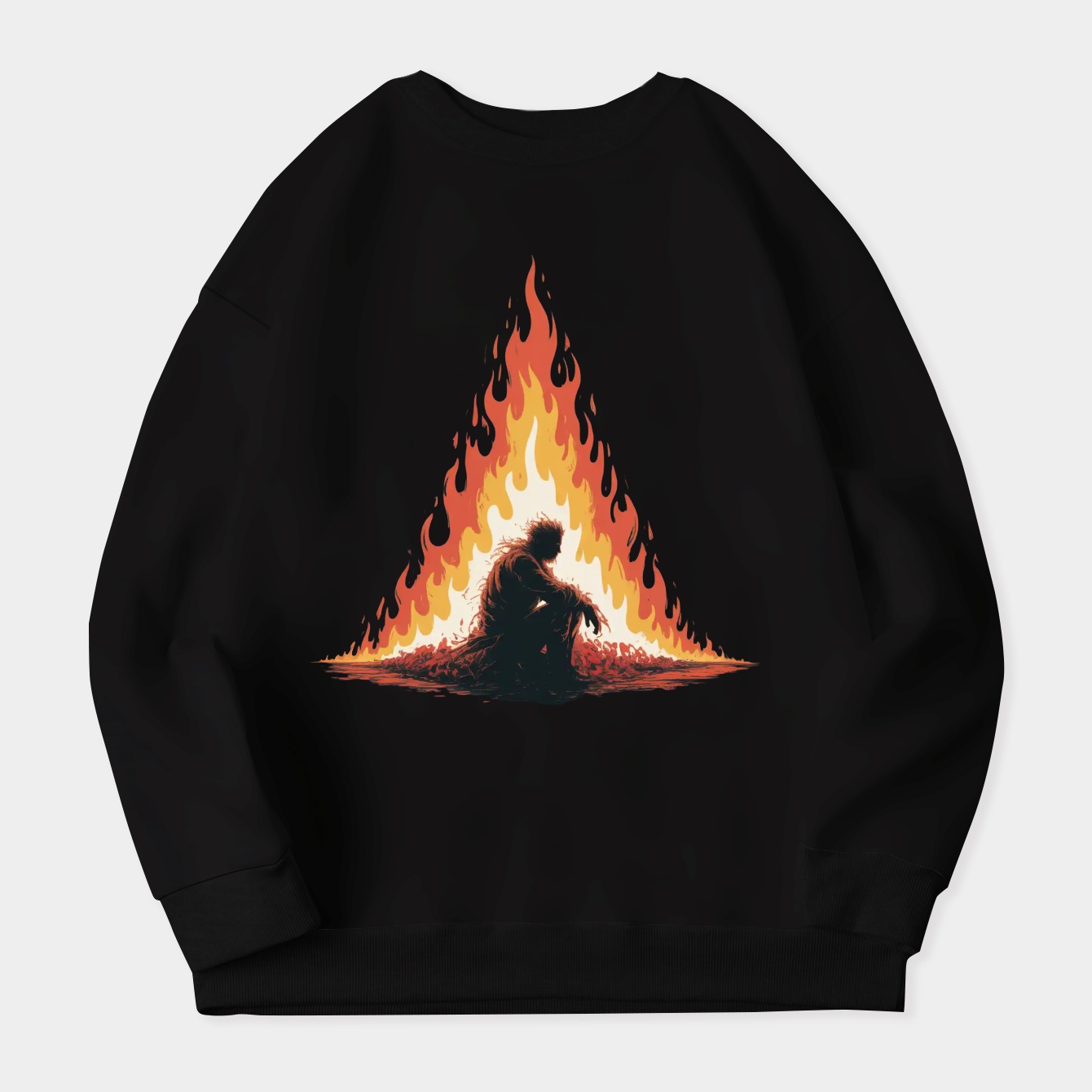 dark soul burning fire Women's Plus Size Sweatshirt