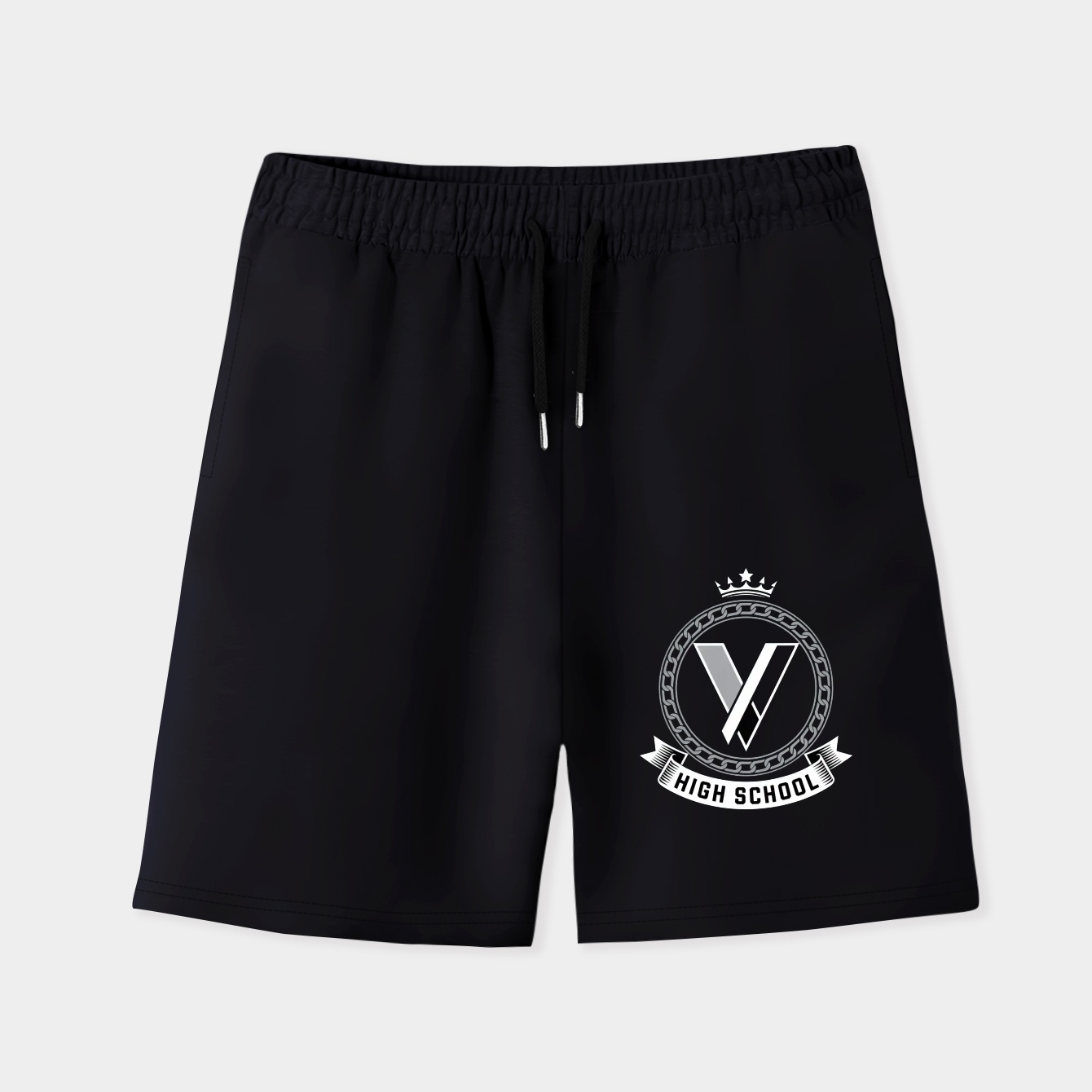 Danganronpa V3 School Crest Men's Quick-Dry Athletic Shorts