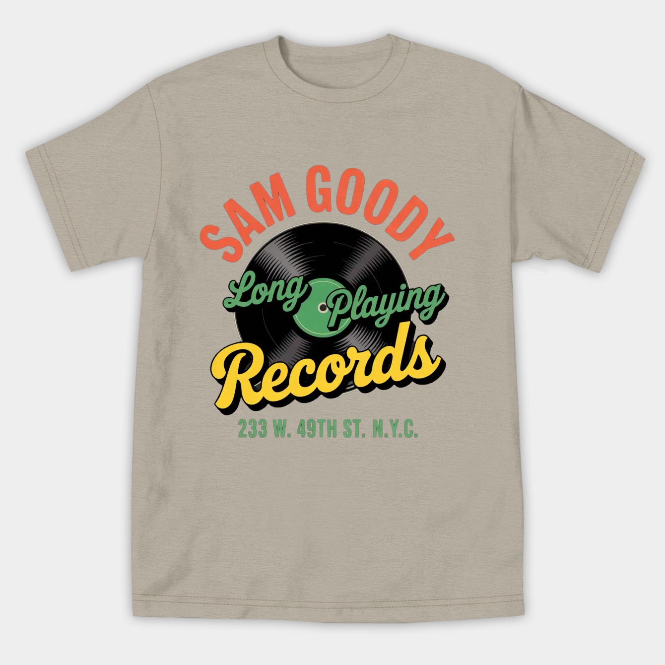 Sam Goody Records Women's Athletic Performance T-Shirt