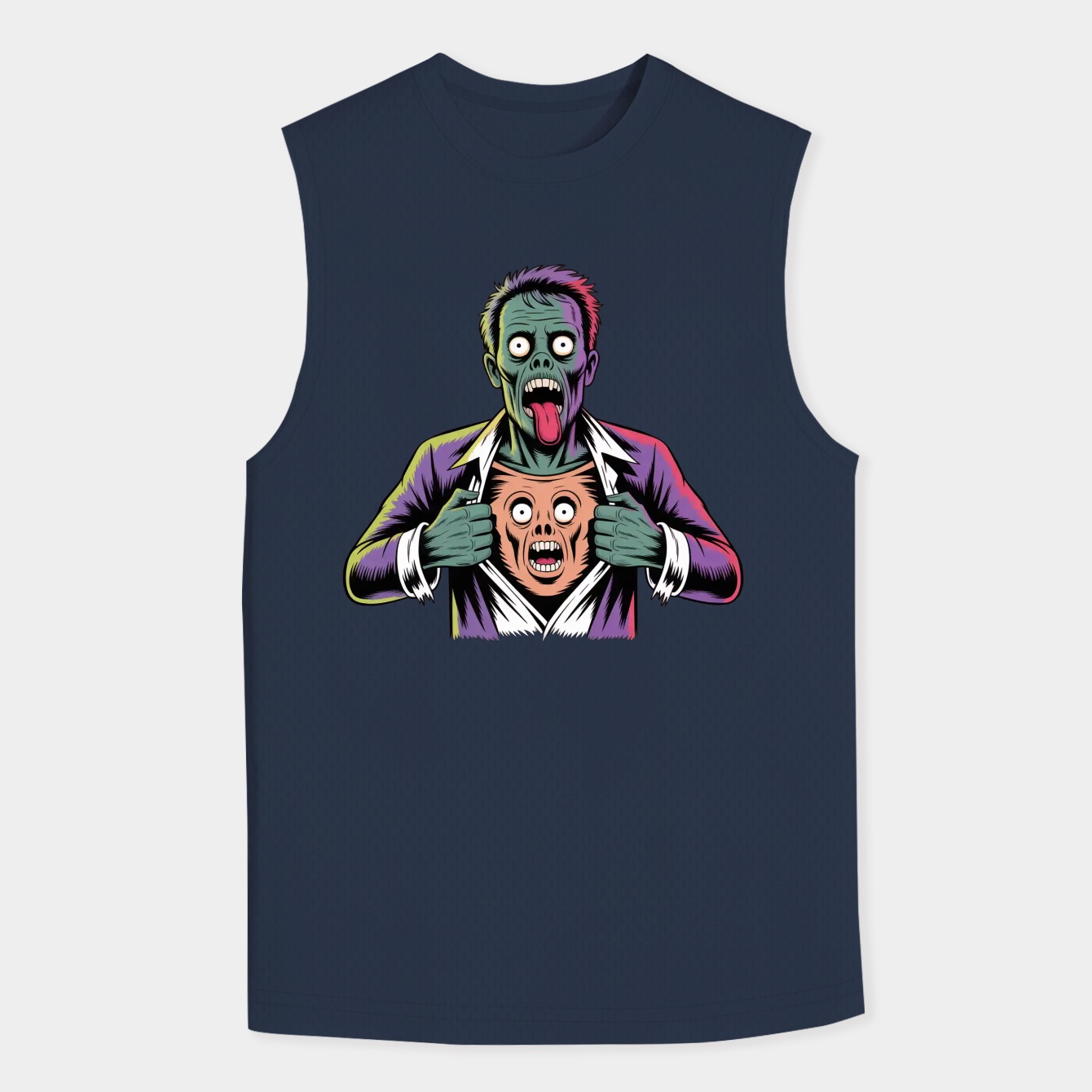 Zombie Selfie Men's Big & Tall Tank Top