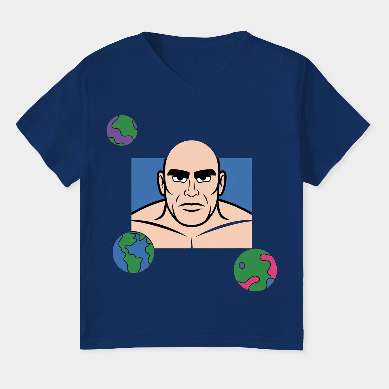 Big Lez In Space Women's Plus Size V-Neck T-Shirt