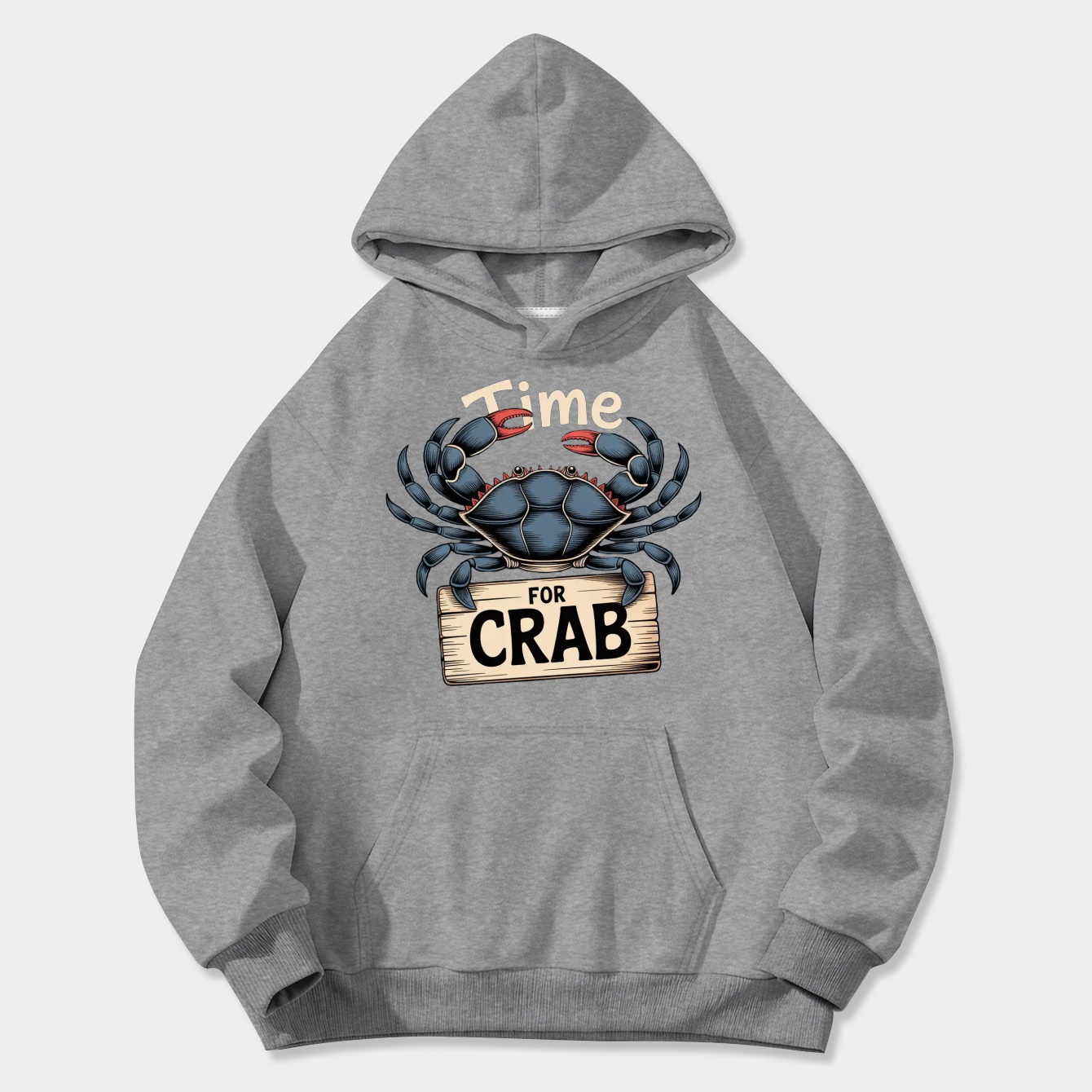 Time For Crab Women's Plus Size Hoodie
