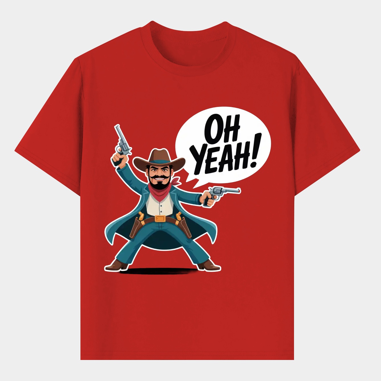 oh yeah.. cowboy design Men's T-Shirt