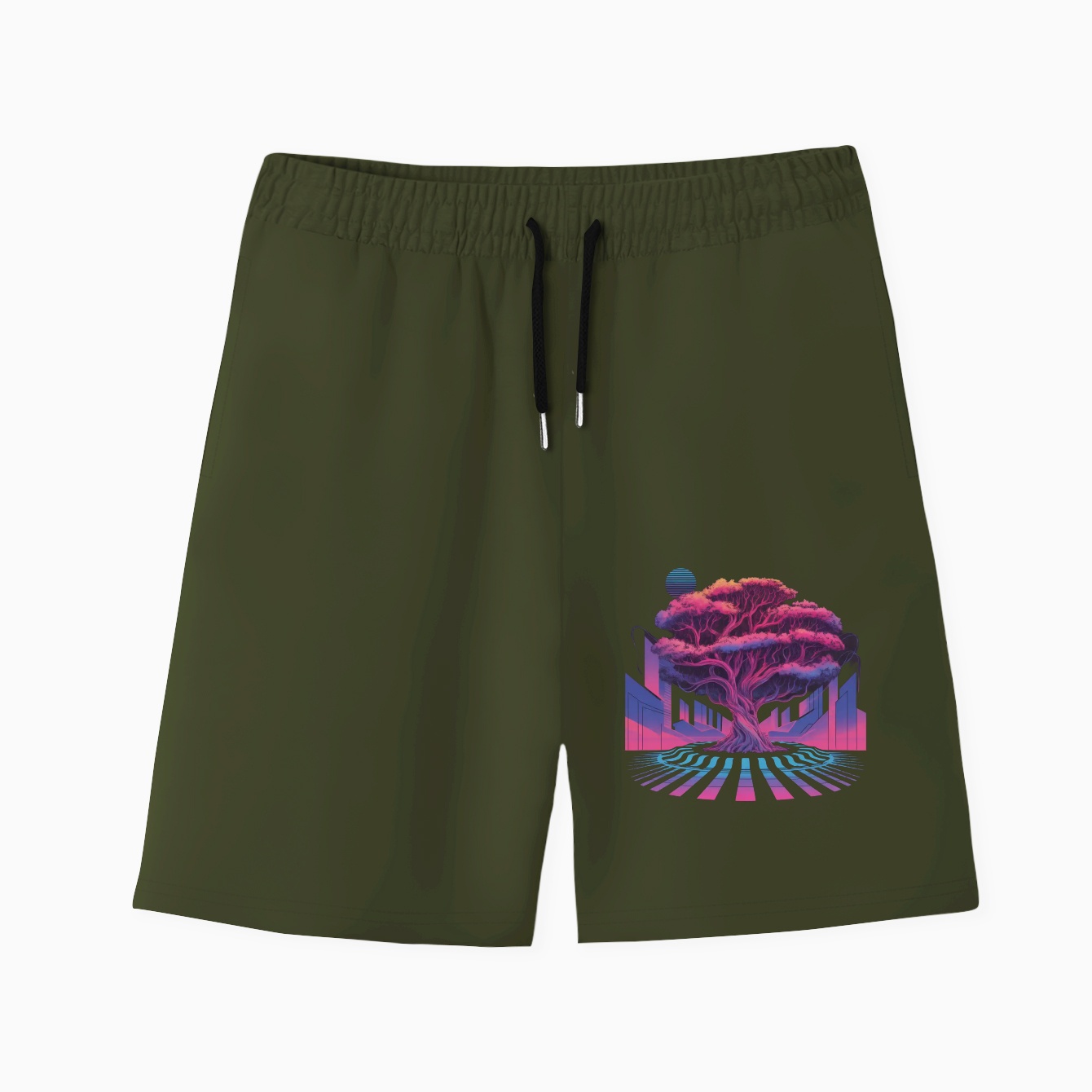 Elden Ring Lands Between Retro Wave Men's Quick-Dry Athletic Shorts