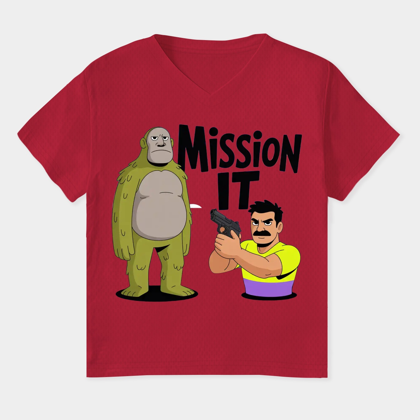 MISSION IT Women's Plus Size V-Neck T-Shirt