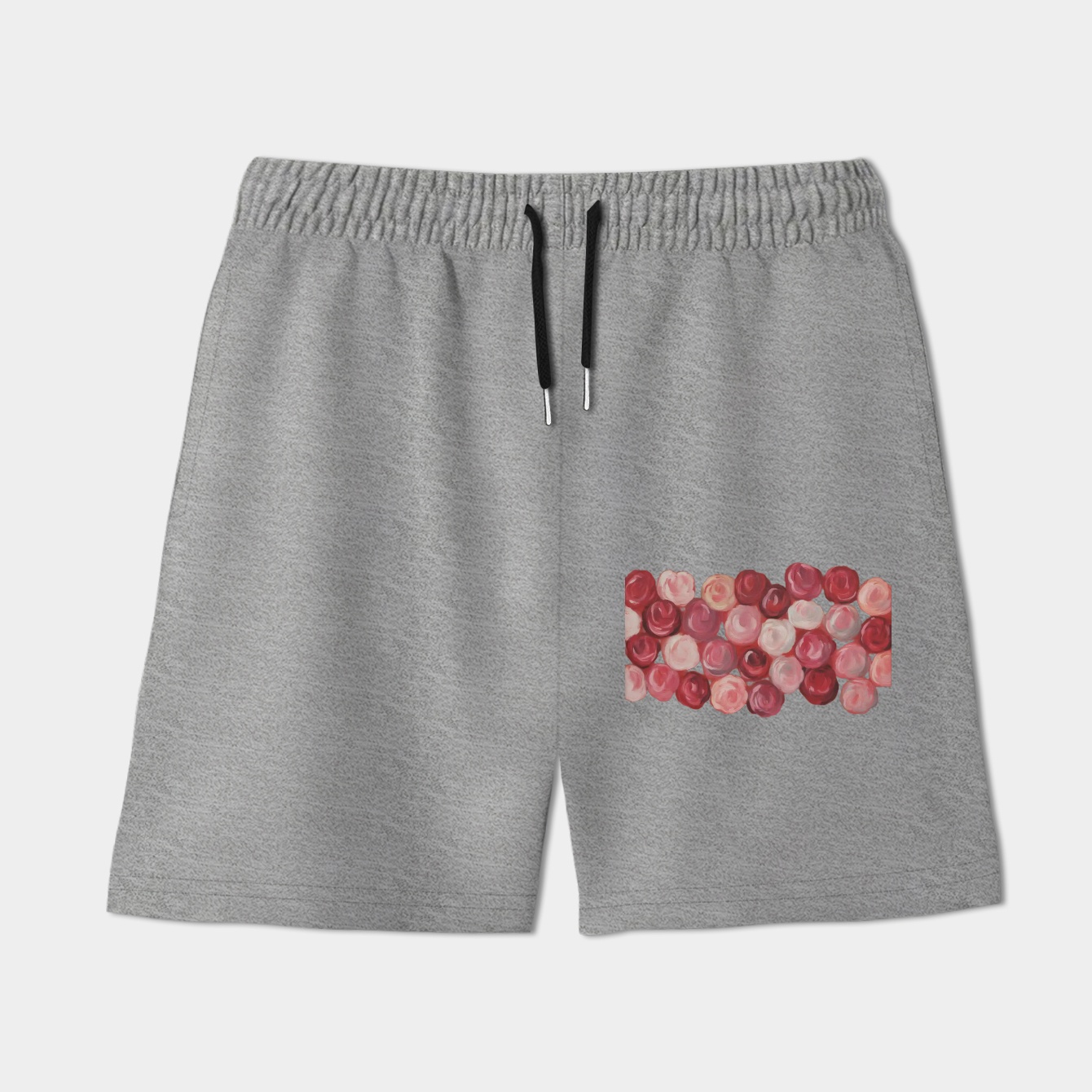 Red Roses on Red Women's Shorts