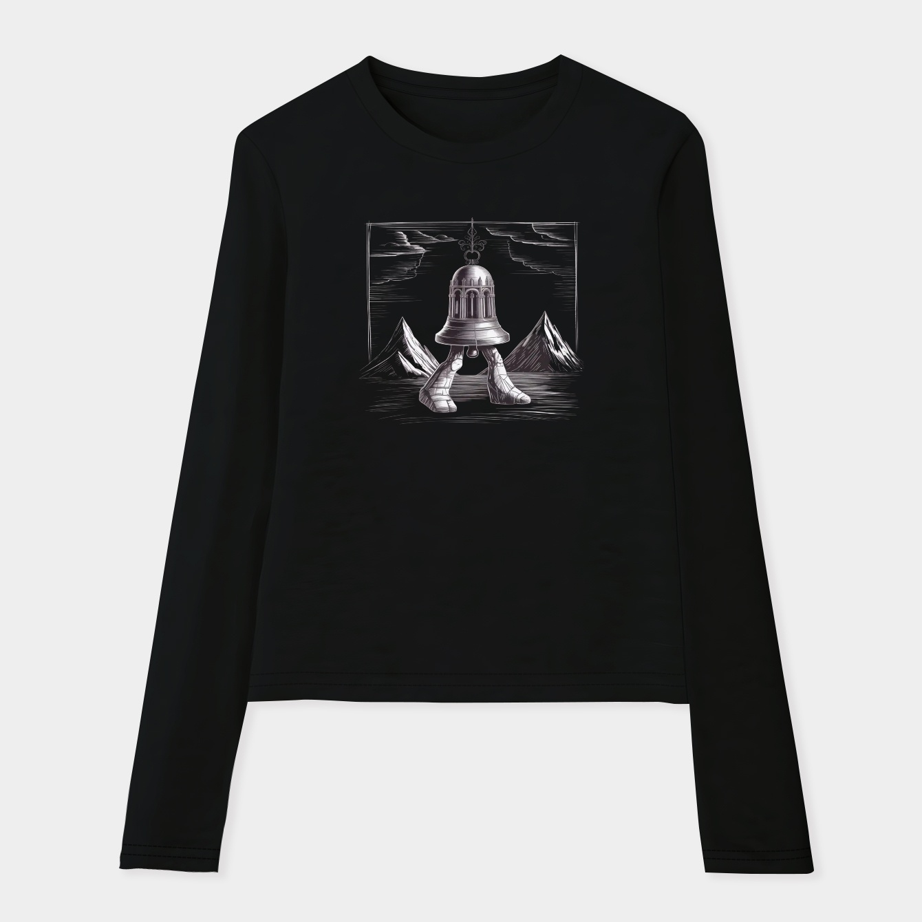 The Walking Bell Women's Soft Long Sleeve T-Shirt