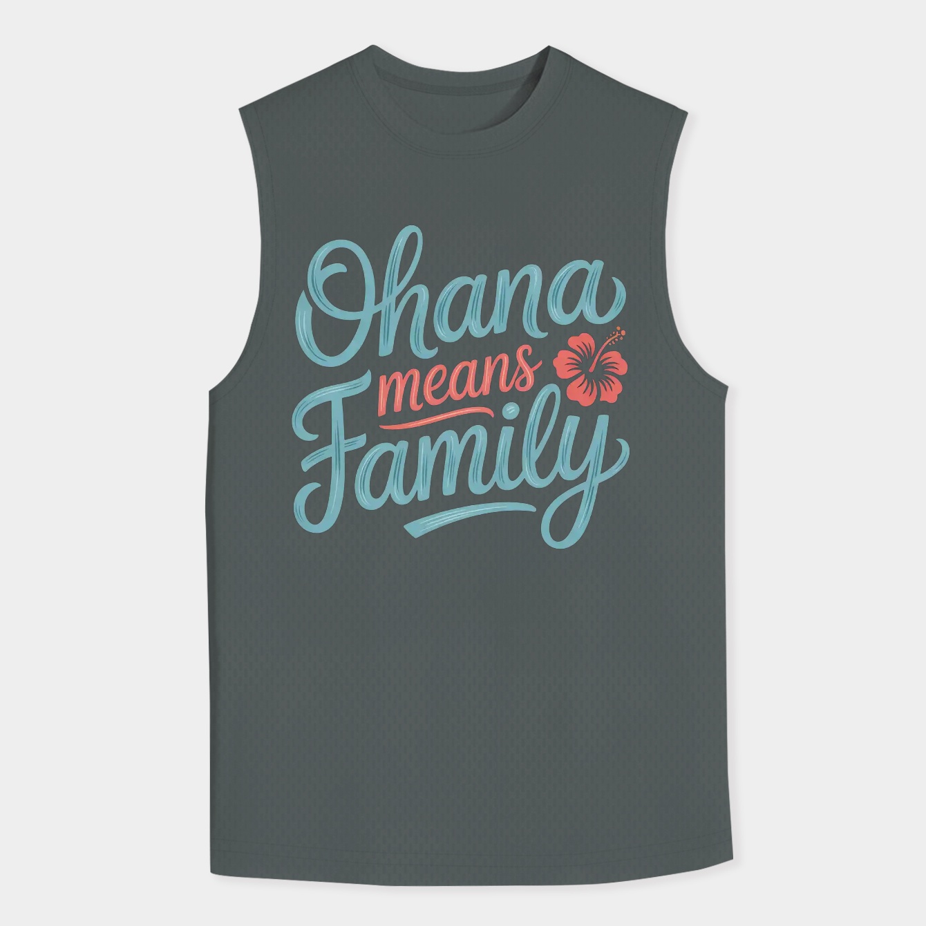Lilo & Stitch Ohana Script Men's Big & Tall Tank Top