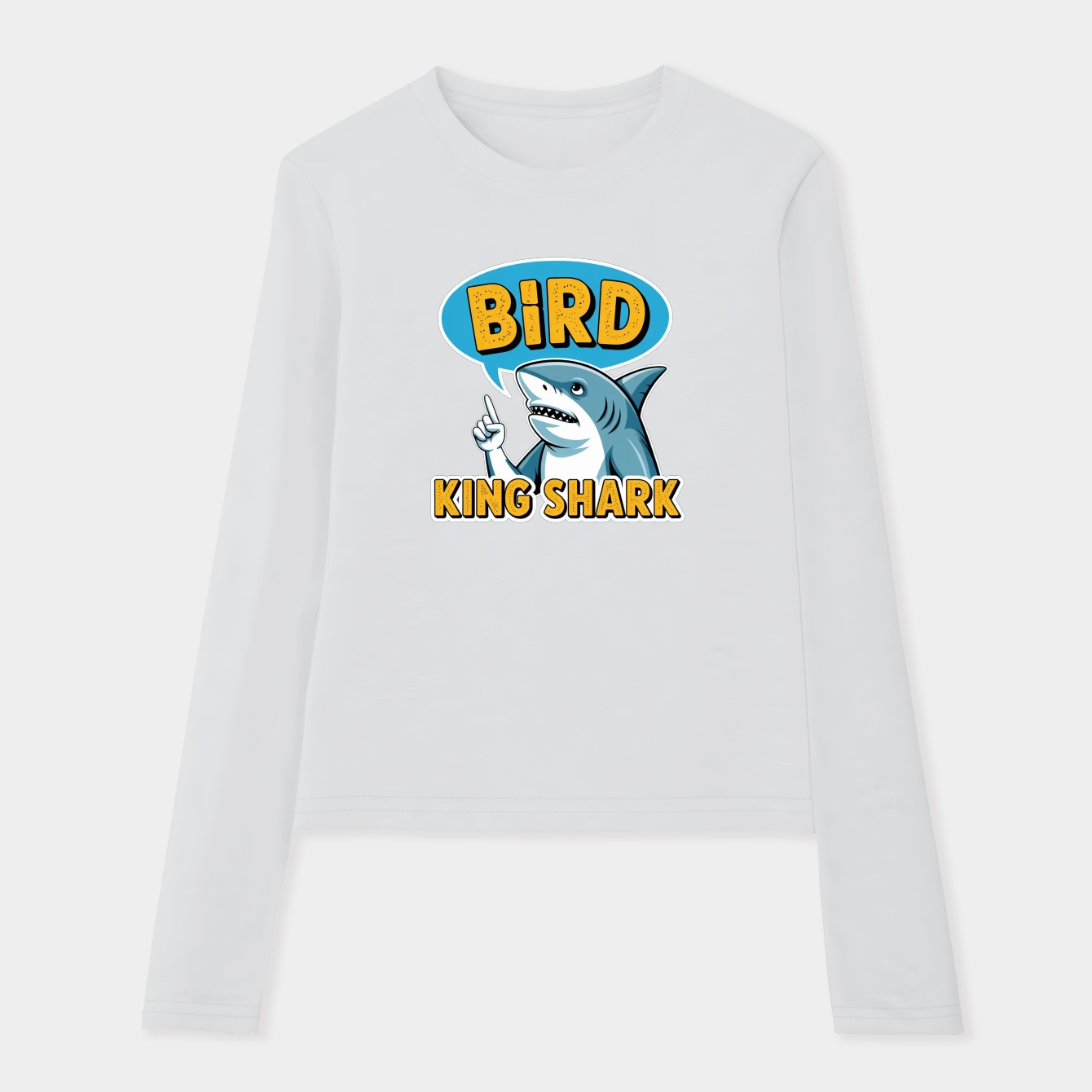 Bird - King Shark (Version 2) Women's Soft Long Sleeve T-Shirt