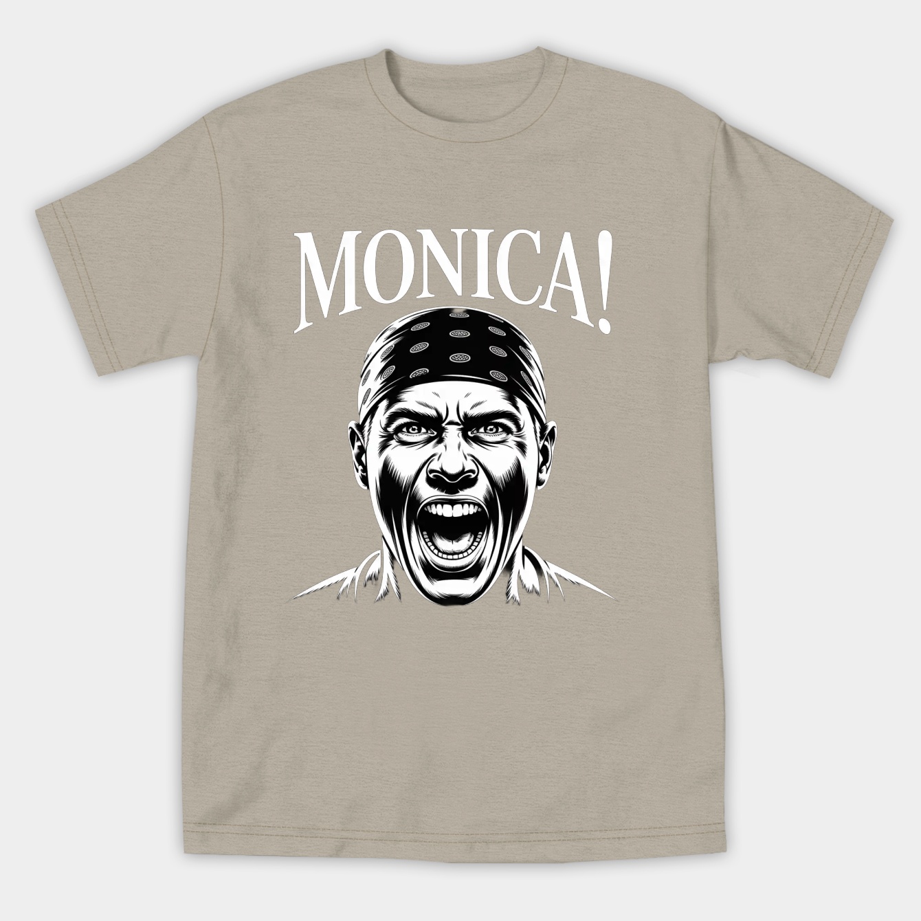 MONICA! Bold Scream Expression Women's Athletic Performance T-Shirt
