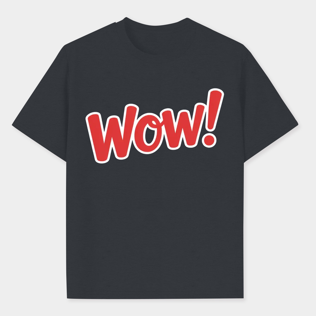 Wow Exclamation Bold Text Men's Performance Athletic T-Shirt
