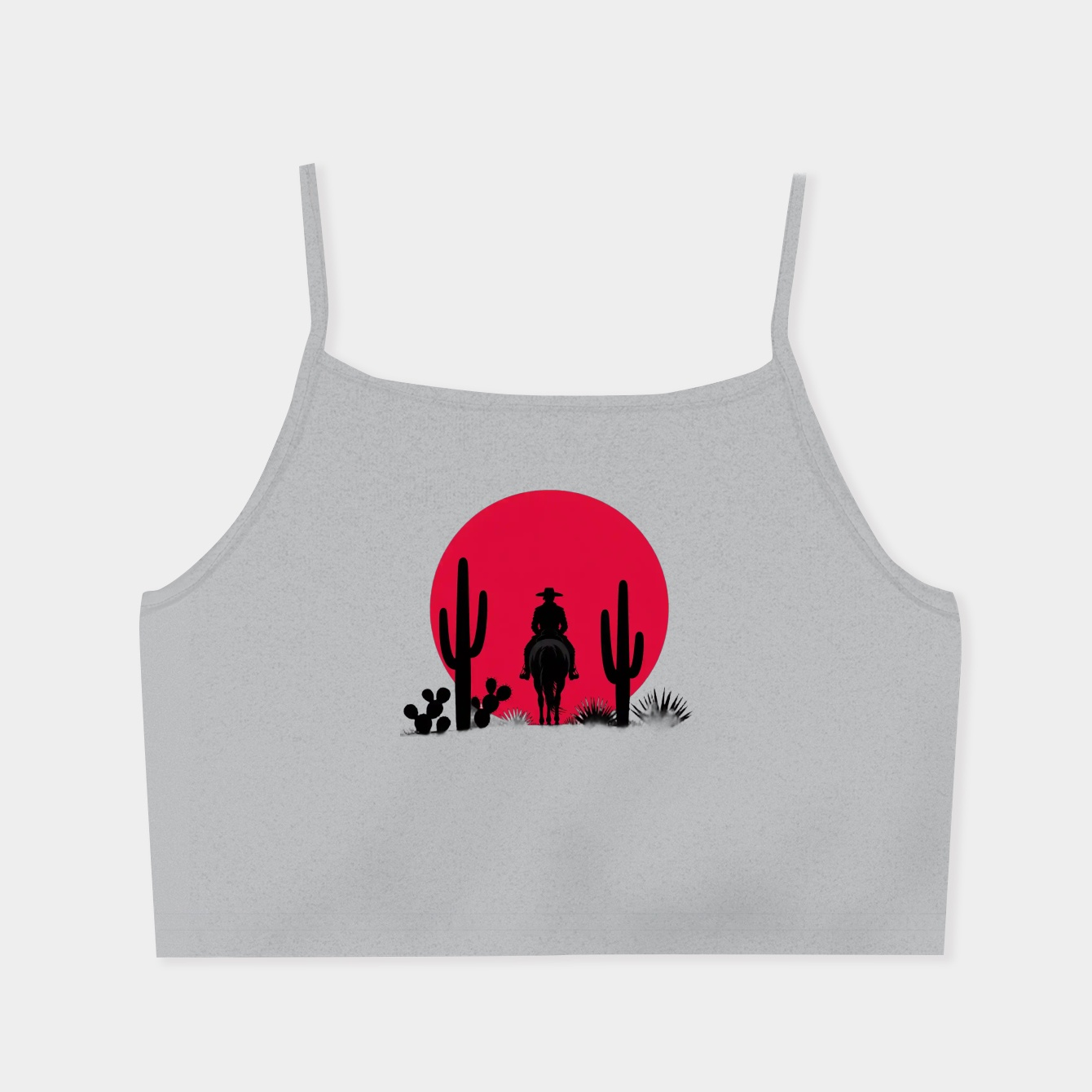 Red moon version two Women's Spaghetti Strap Tank Top
