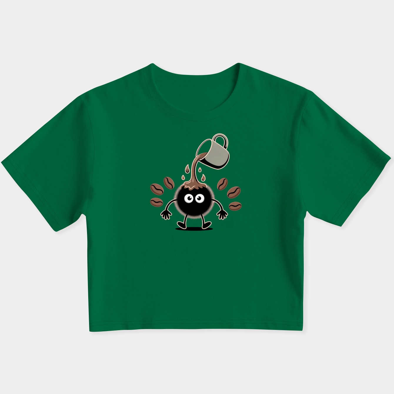 Coffee x Susuwatari Women's Slim Fit Baby Tee