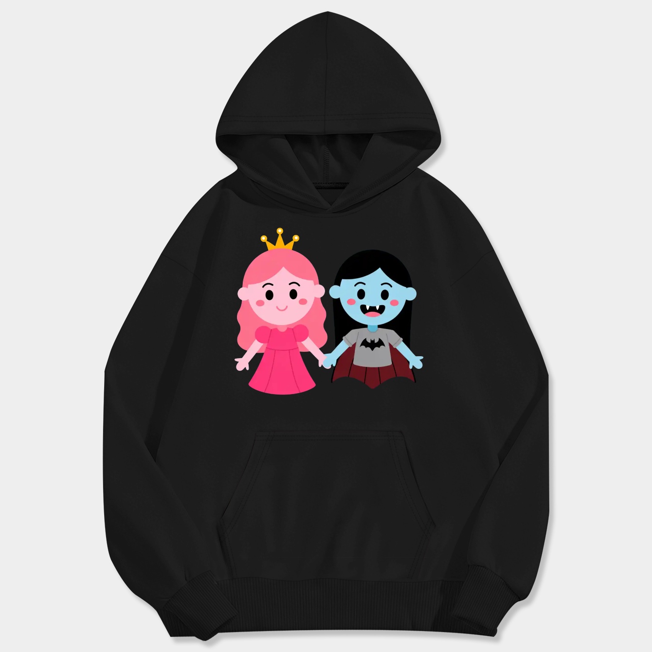 princess bubblegum & marceline Men's Big & Tall Hoodie