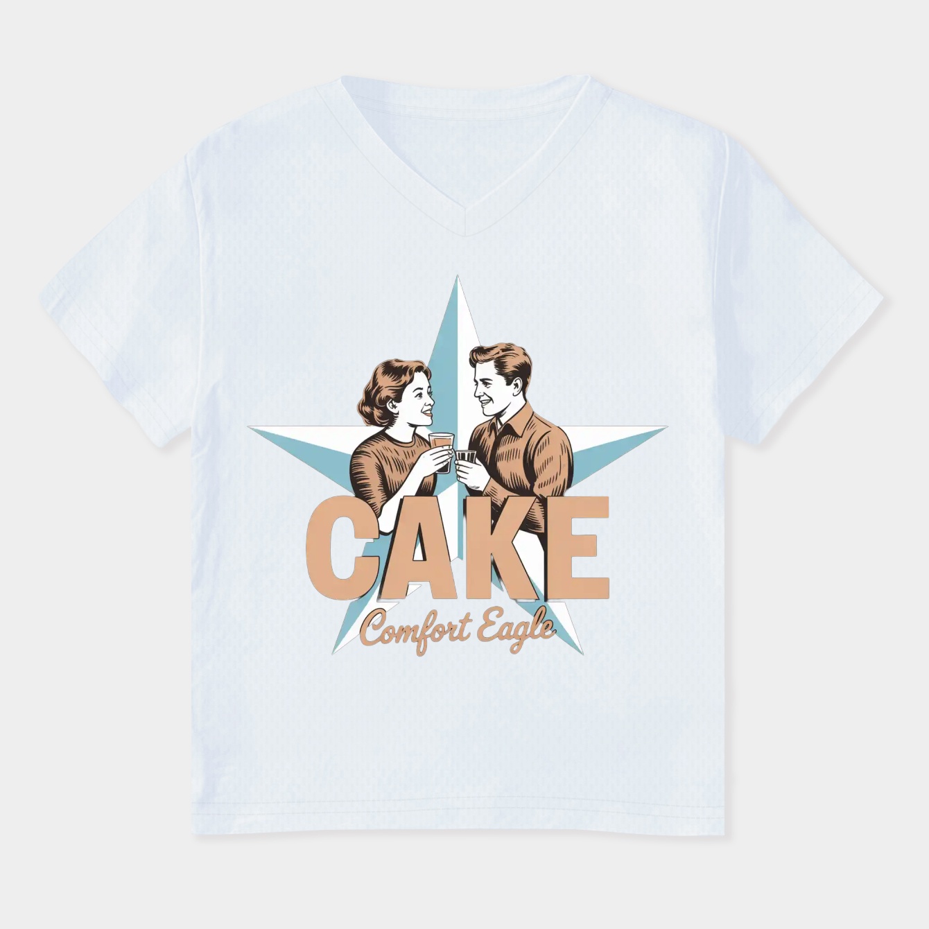 Comfort Eagle Women's Plus Size V-Neck T-Shirt