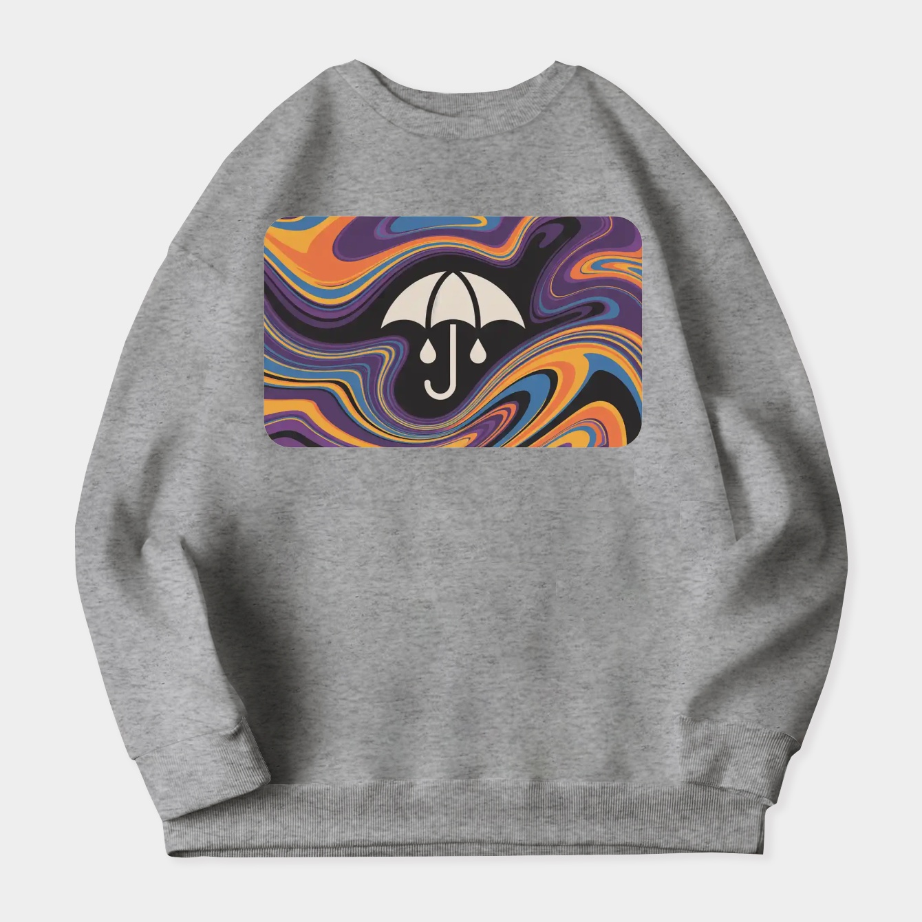 UMBRELLA Solid Women's Plus Size Sweatshirt