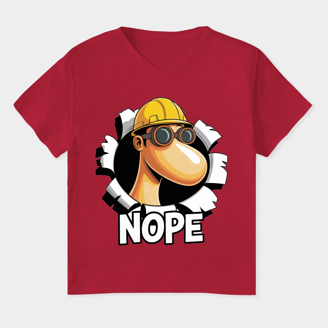 Nope [Engineer TF2] Women's Plus Size V-Neck T-Shirt