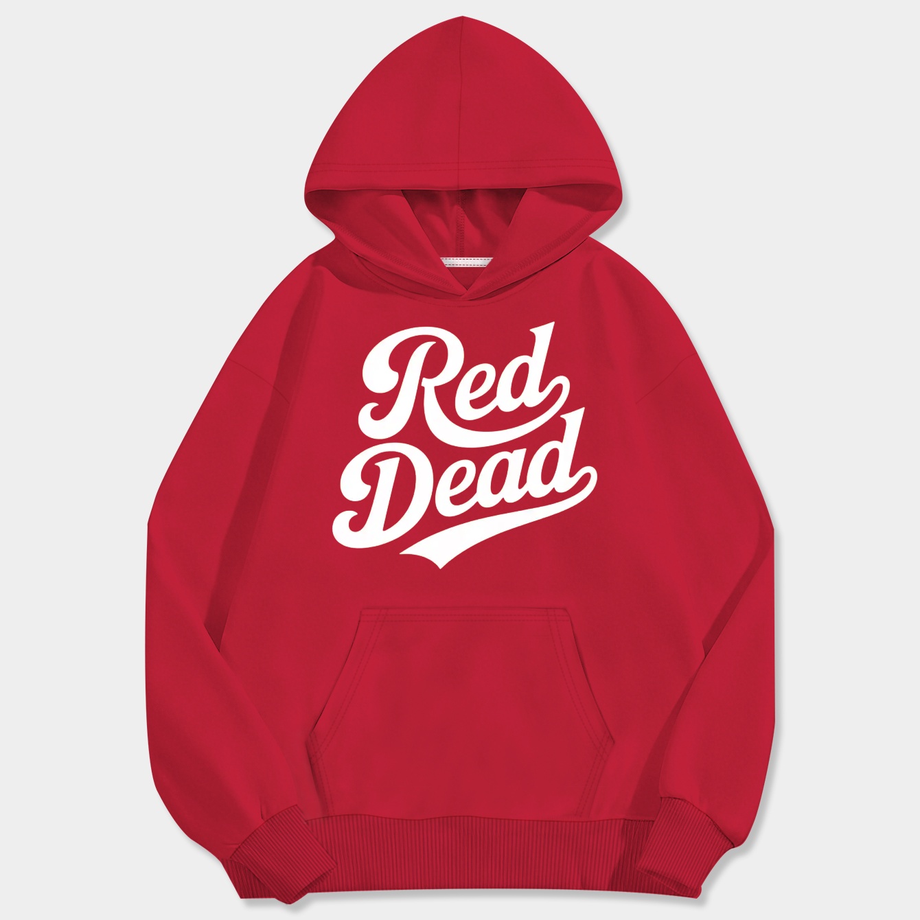 Red Dead Classic Script Men's Big & Tall Hoodie