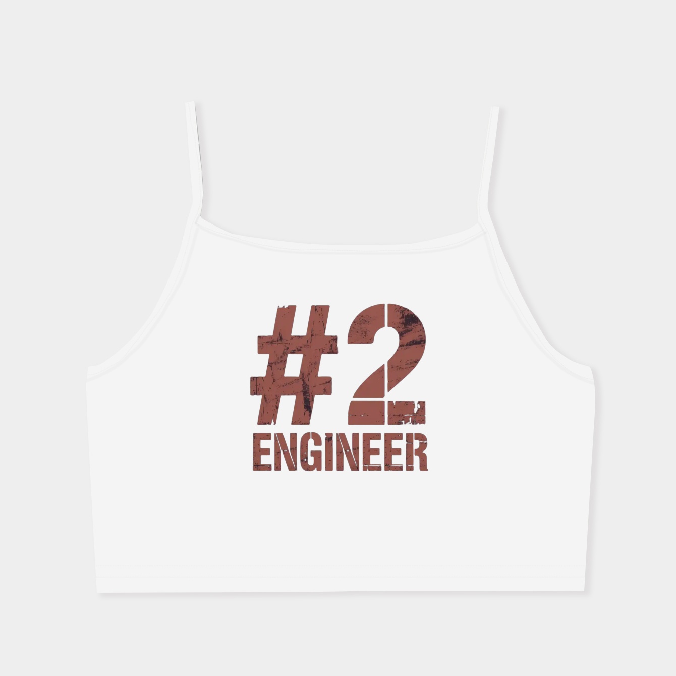 Engineer Number 2 RED Women's  Spaghetti Strap Tank Top
