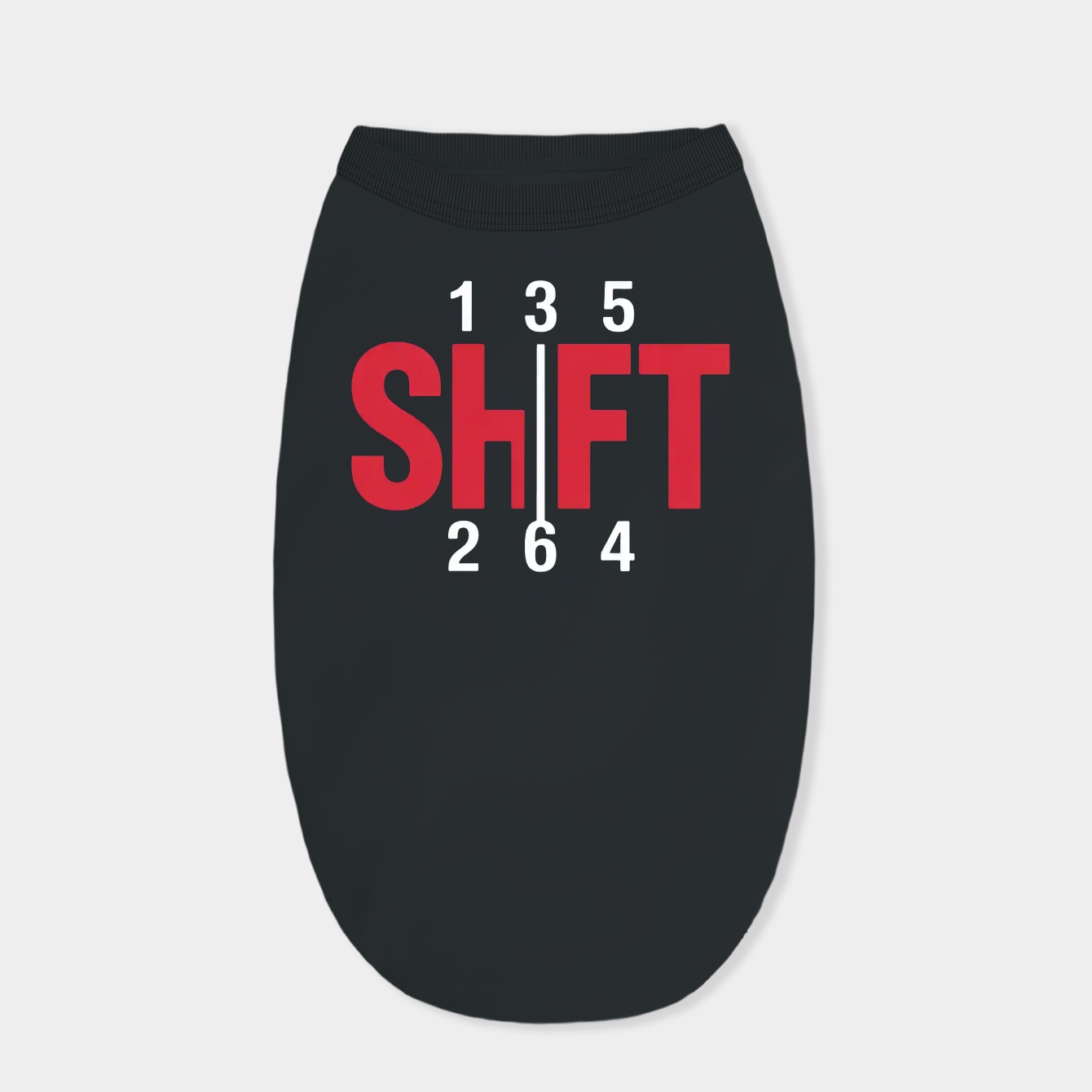 Shift Gear Pattern Design Dog Shirt