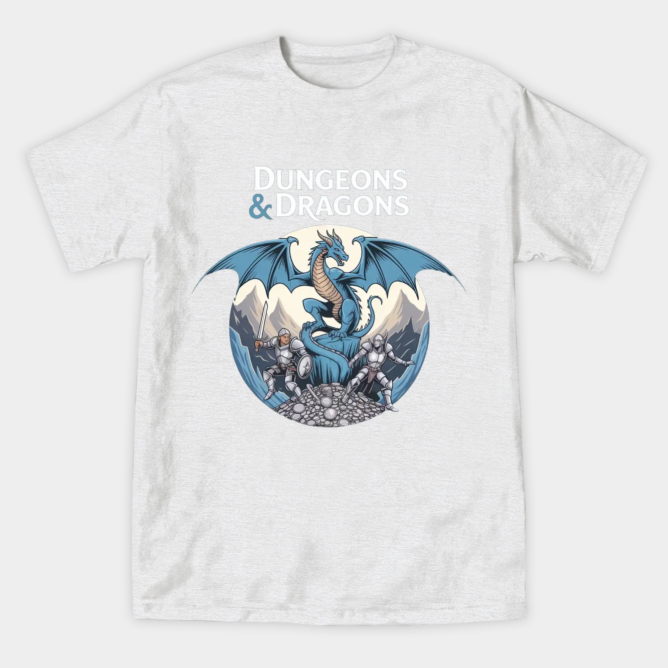 D&D Basic Set Black Print Women's Athletic Performance T-Shirt