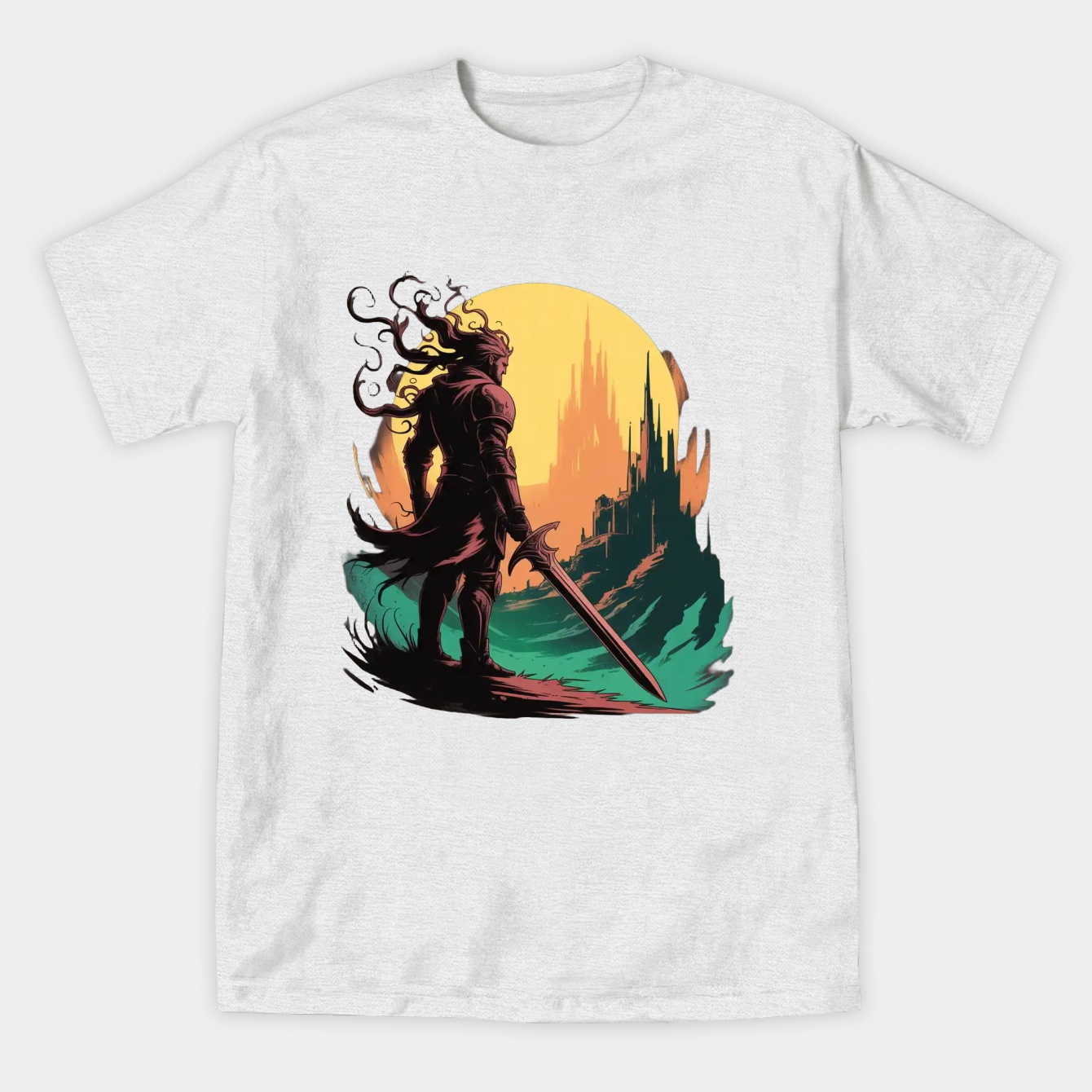 elden ring fantasy warrior Women's Athletic Performance T-Shirt