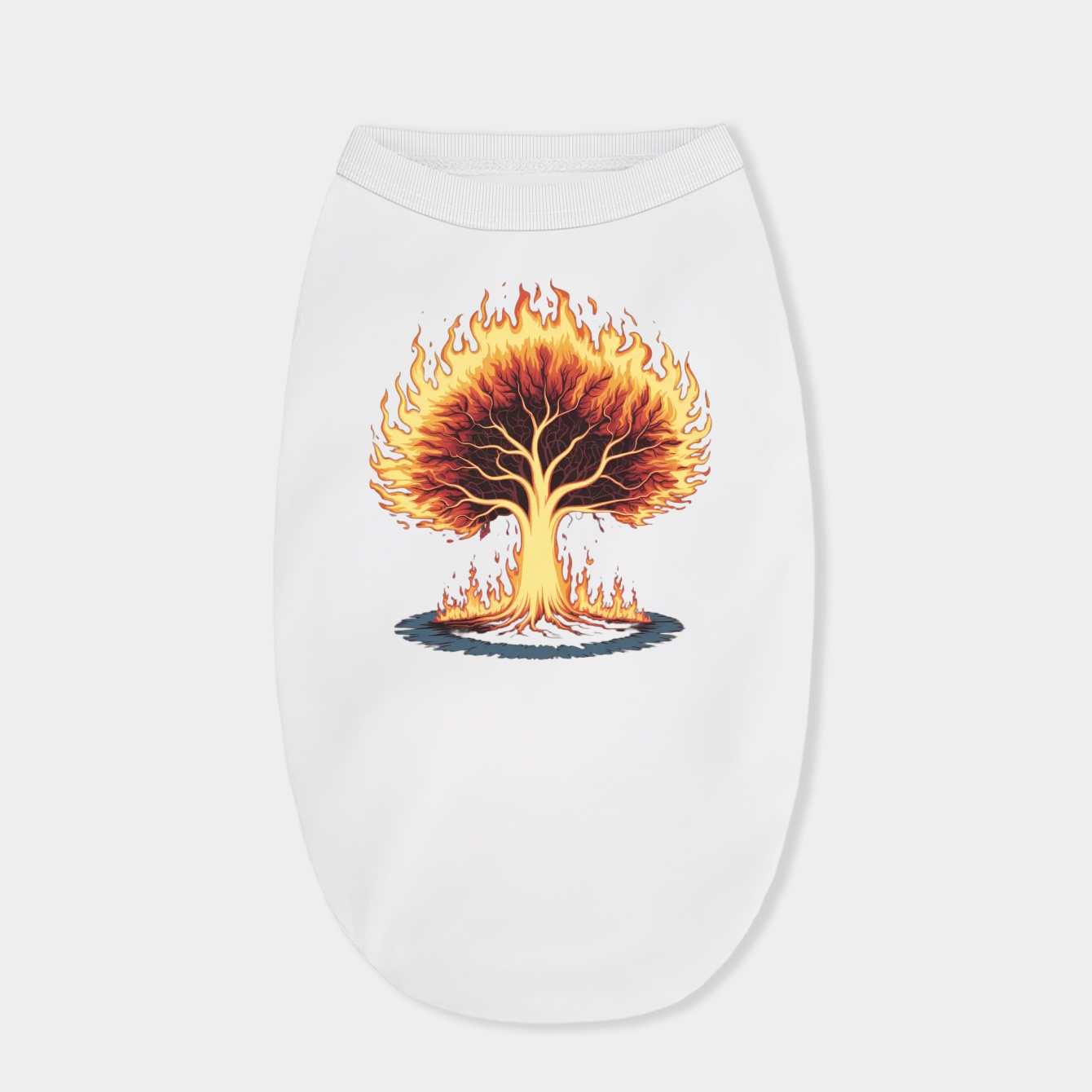 dark soul flame tree Dog Shirt
