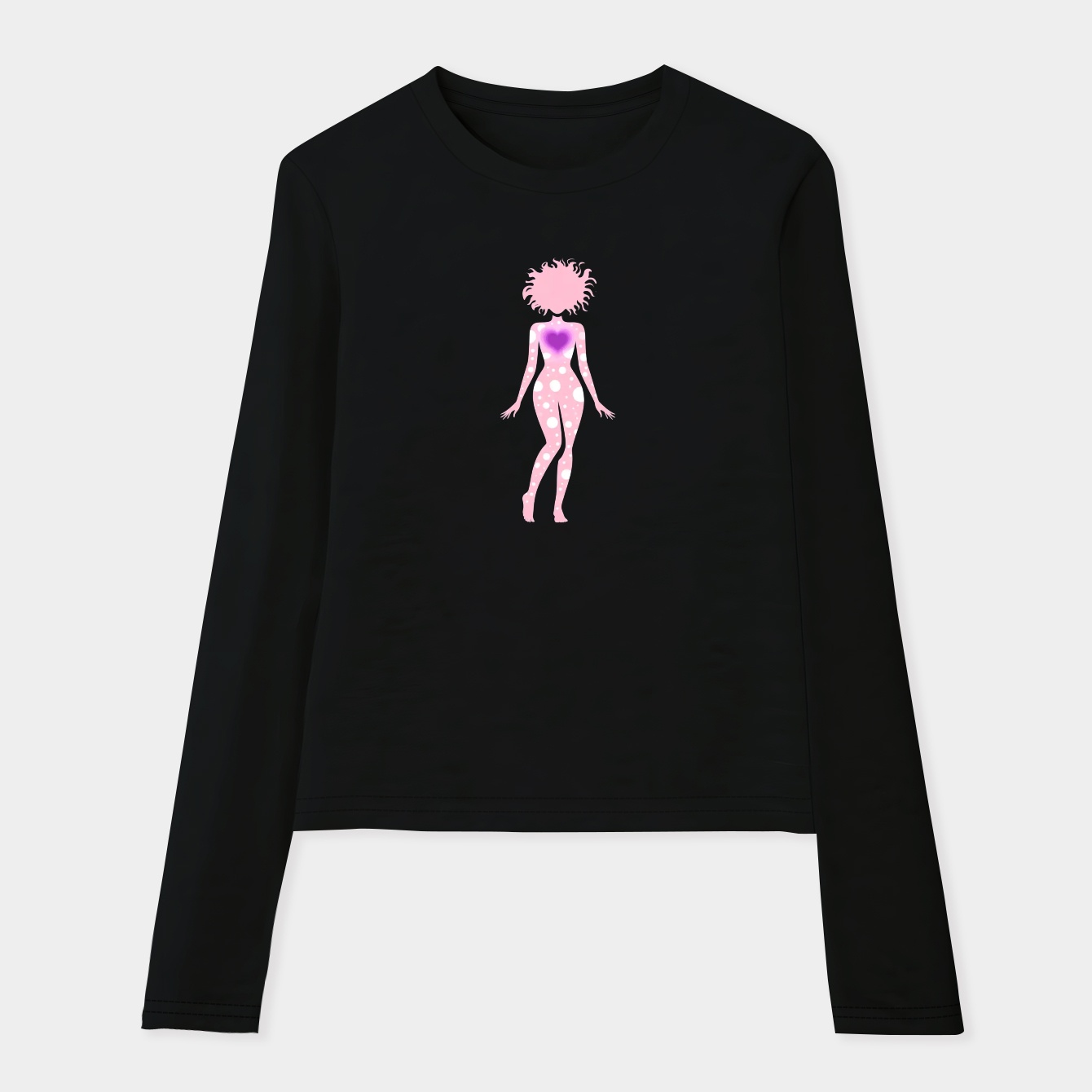 Pink vampire queen Women's Soft Long Sleeve T-Shirt