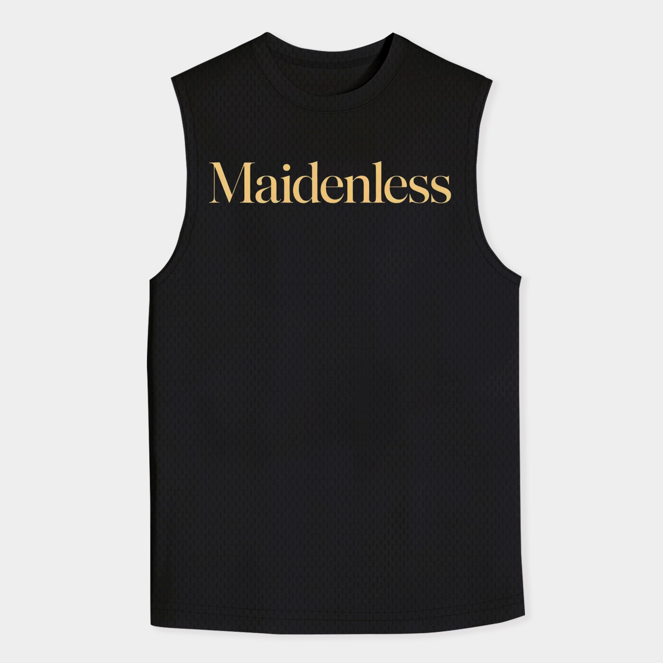 Maidenless Text Design Men's Tank Top