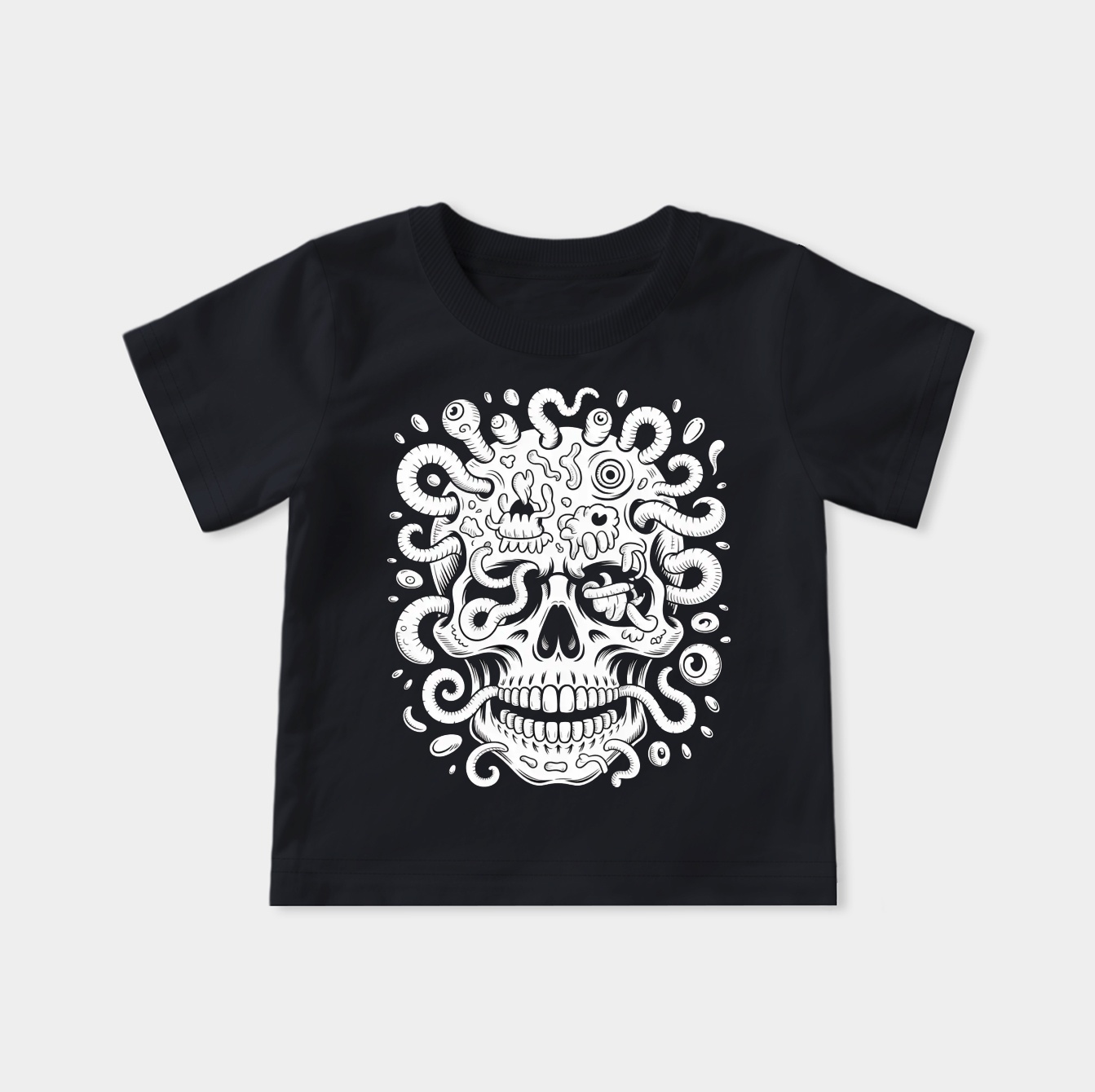 Skull with Surreal Doodle Elements Youth Classic T-Shirt