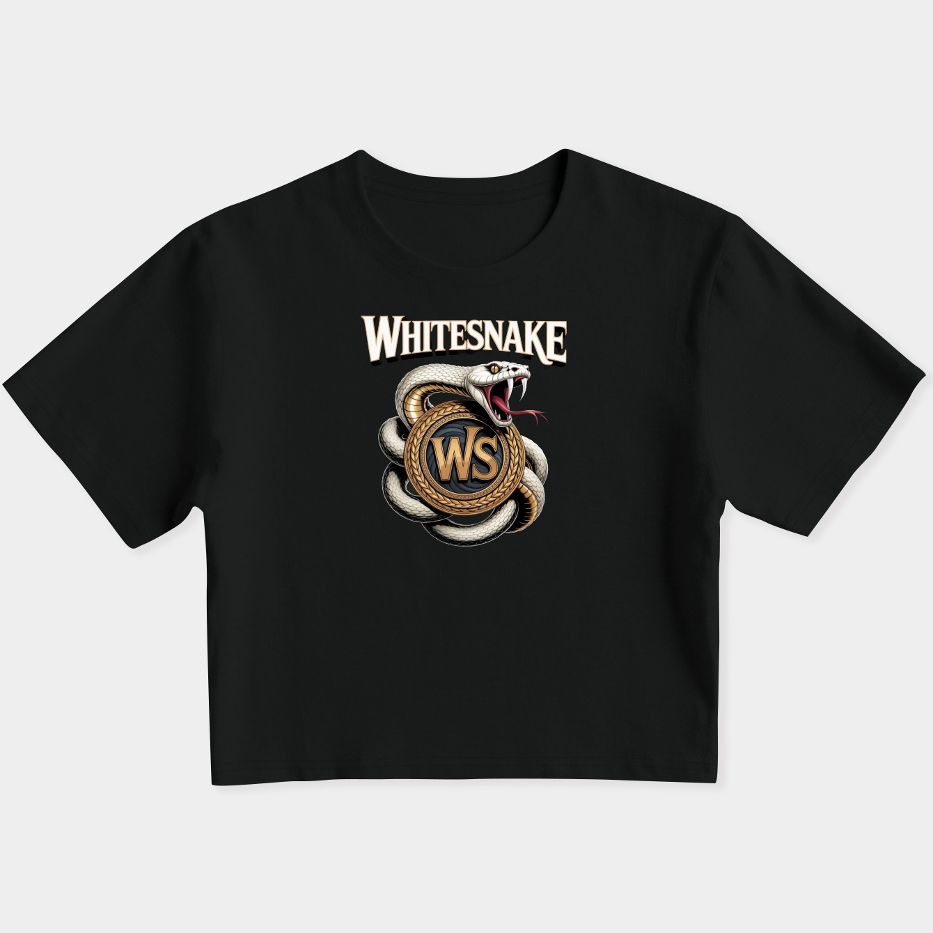Whitesnake Women's Slim Fit Baby Tee