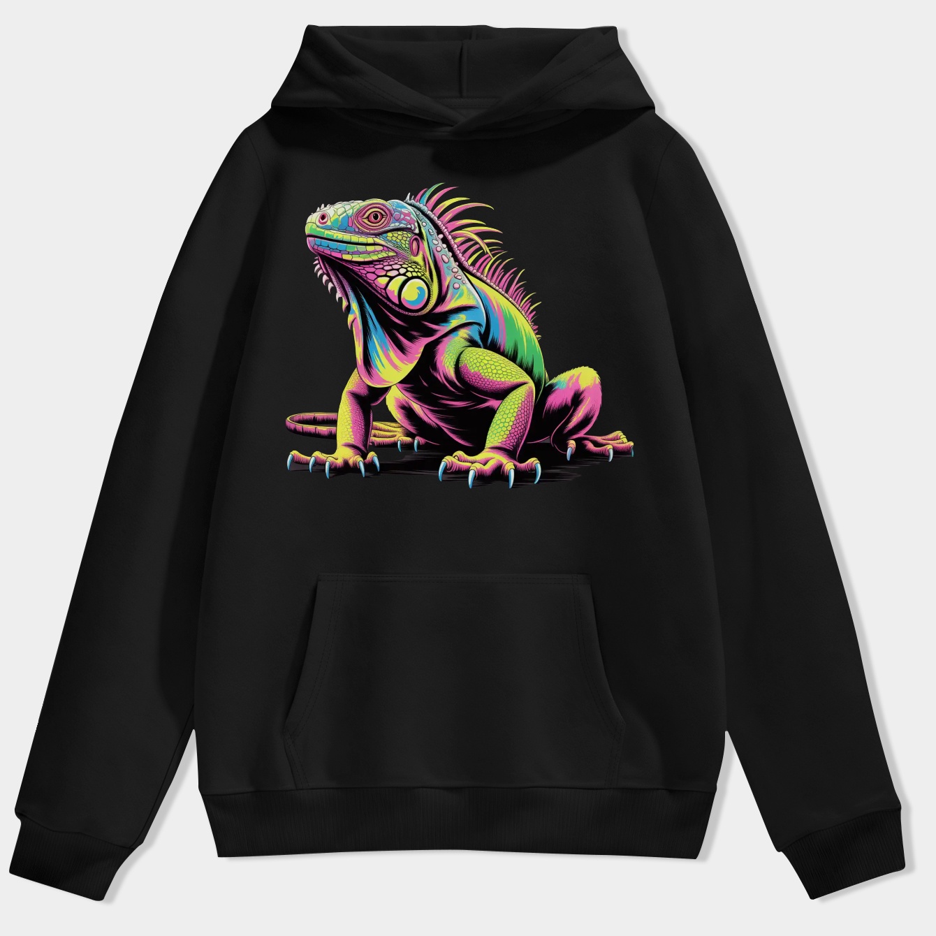 Psychedelic Iguana Men's Hoodie