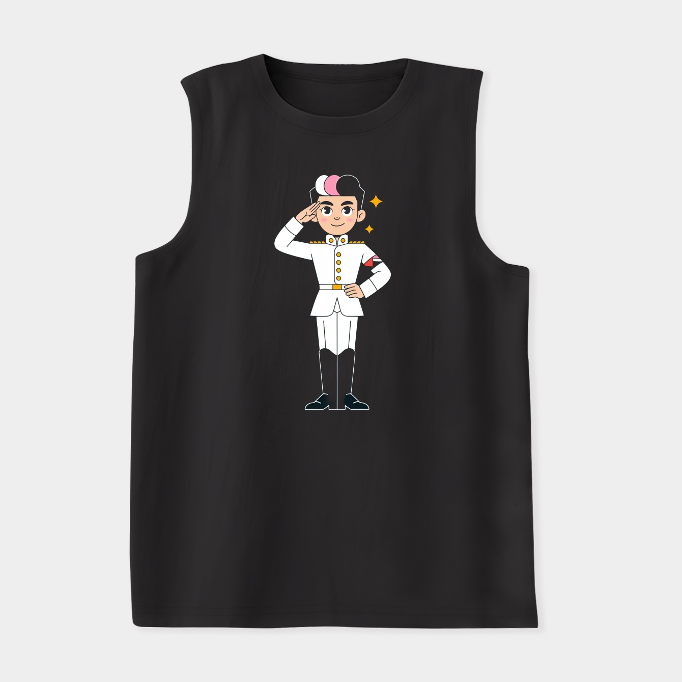 Taka Character Salute Pose