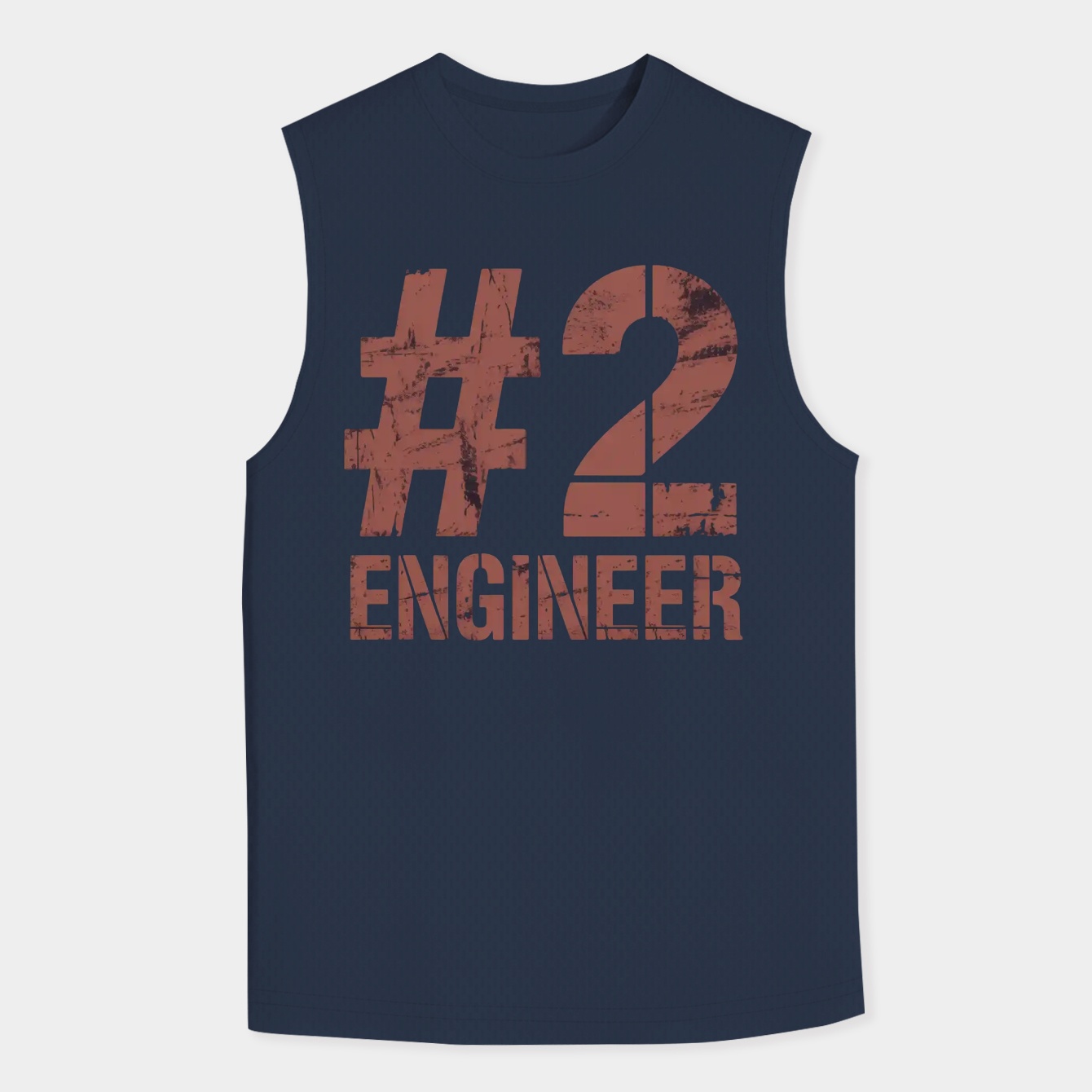 Engineer Number 2 RED Men's Big & Tall Tank Top