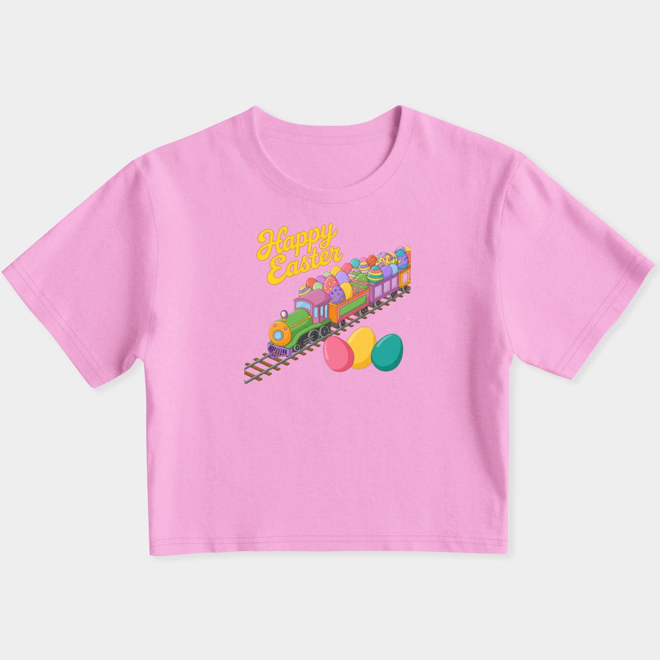 Happy Easter 2024 Women's Slim Fit Baby Tee