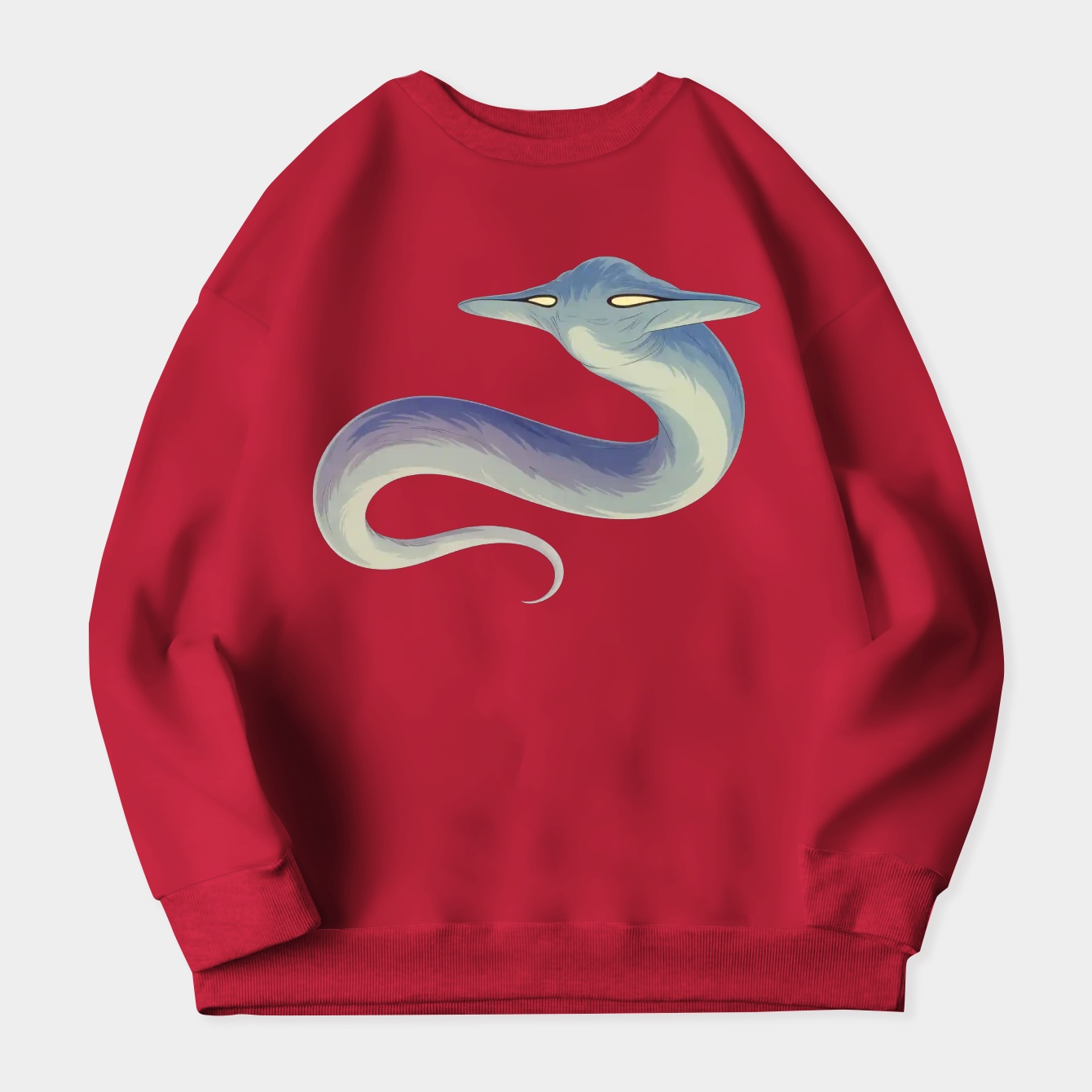 Ghost Leviathan Deep Sea Serpent Women's Crewneck Sweatshirt