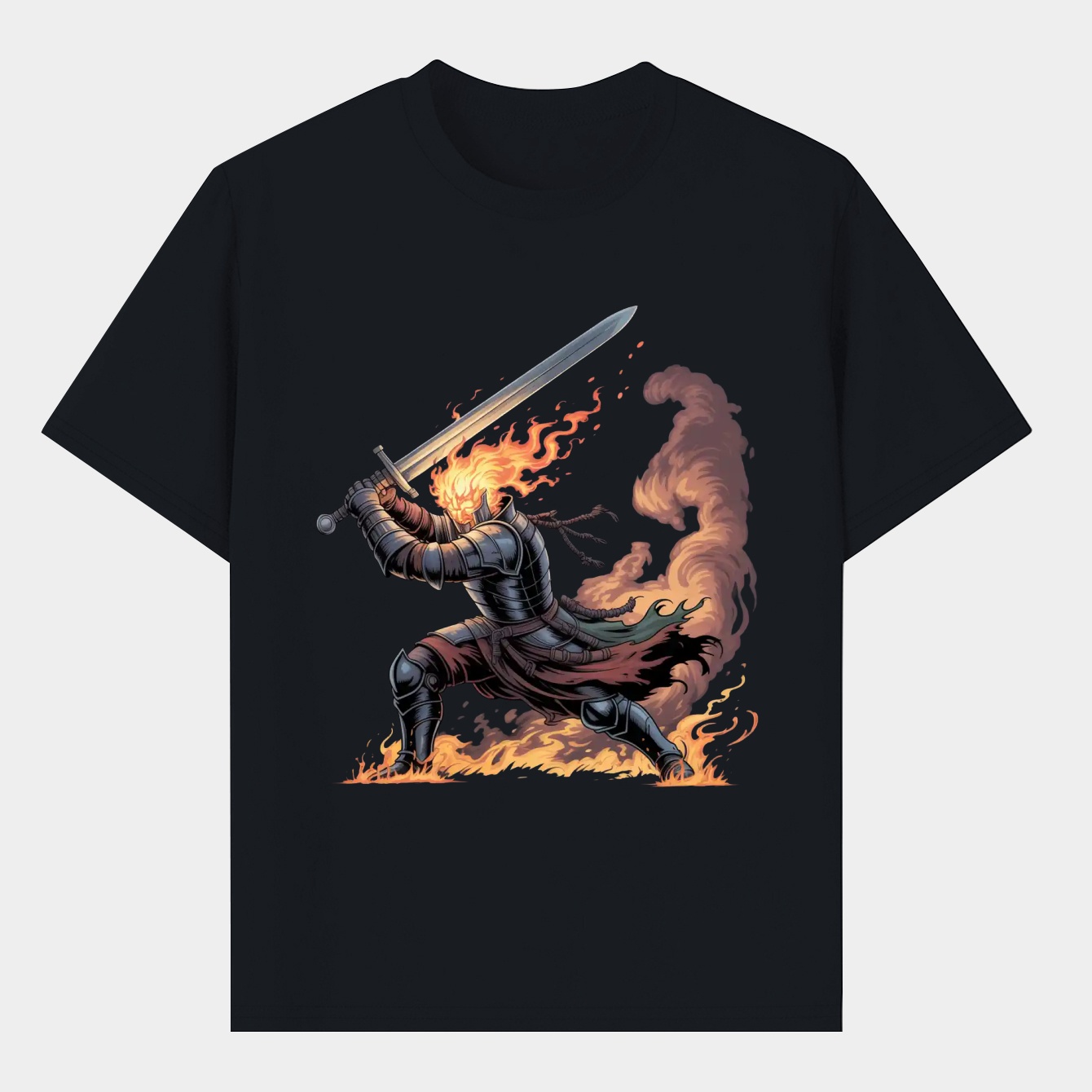 dark souls warrior flame Men's T-Shirt