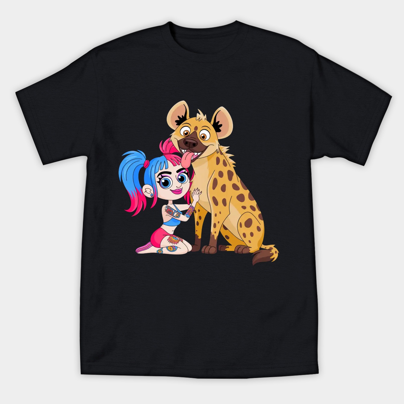 harley and hyena Women's Athletic Performance T-Shirt