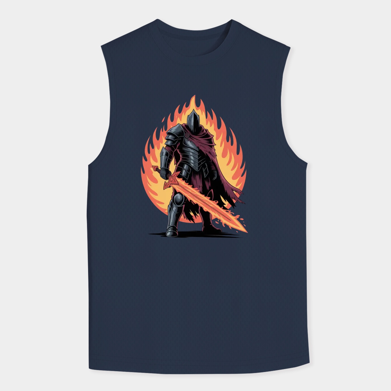 dark soul flame warrior Men's Tank Top