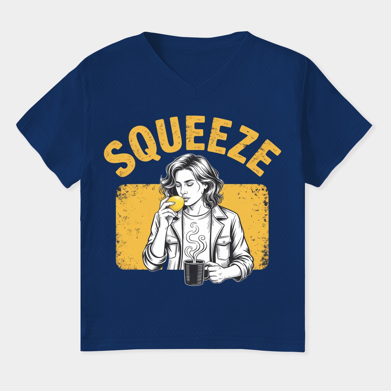 Zep's Timeless Echo Women's Plus Size V-Neck T-Shirt